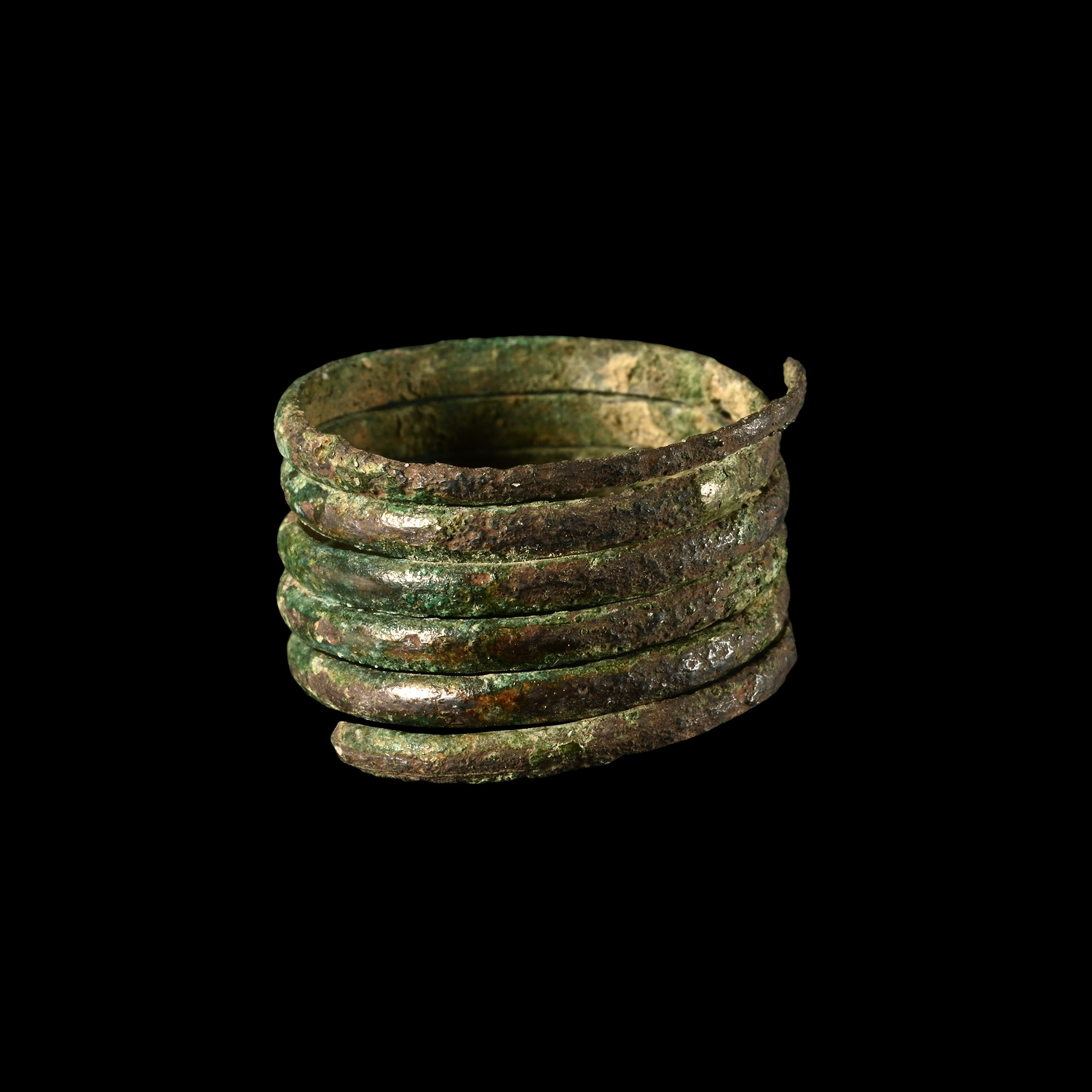 Viking Coiled Bronze Ring