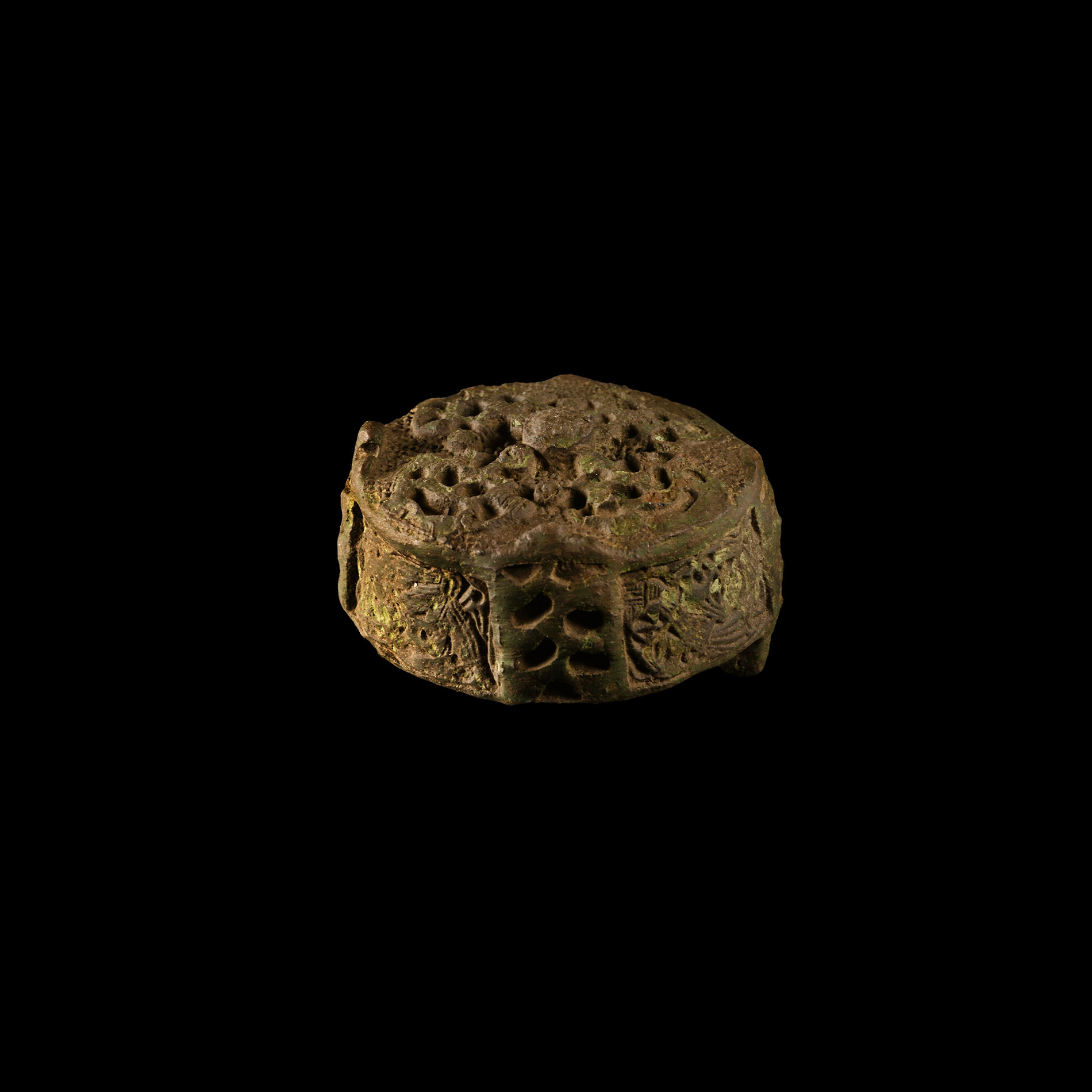 Scandinavian Viking Bronze Box Brooch