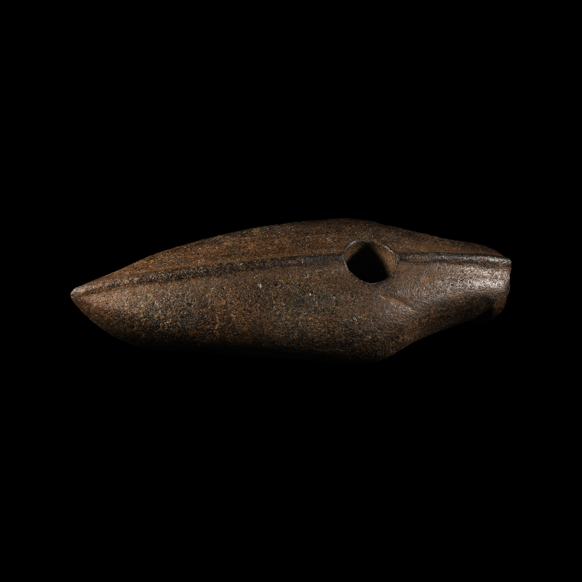 Stone Age Grey Stone Battle Axehead