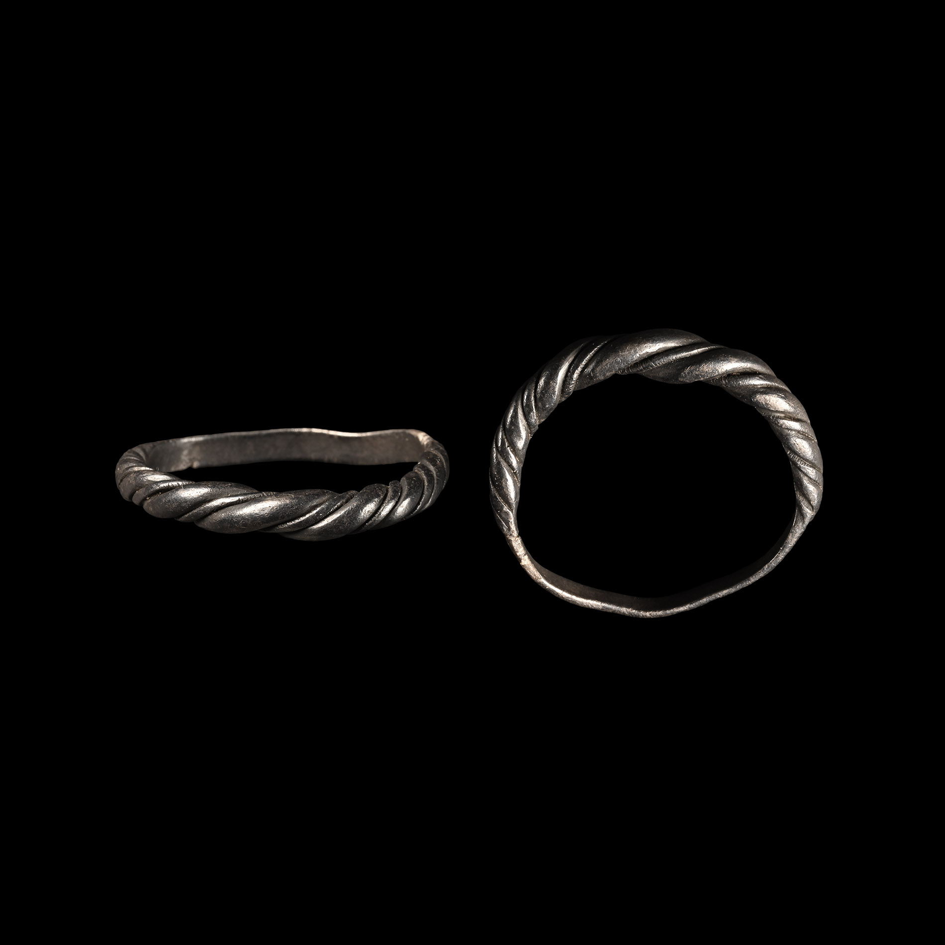 Viking Silver Faux Twisted Ring