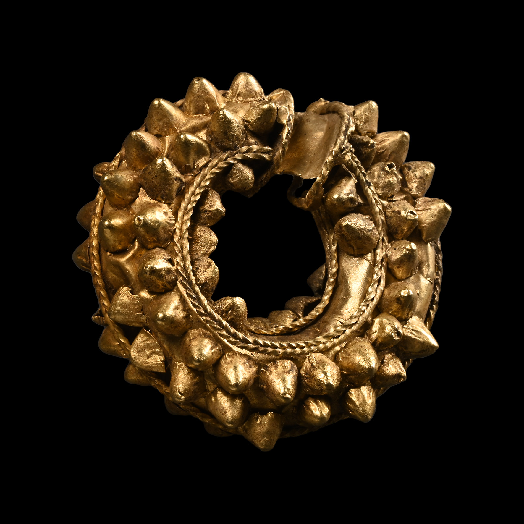 Western Asiatic Gold Leech Earring