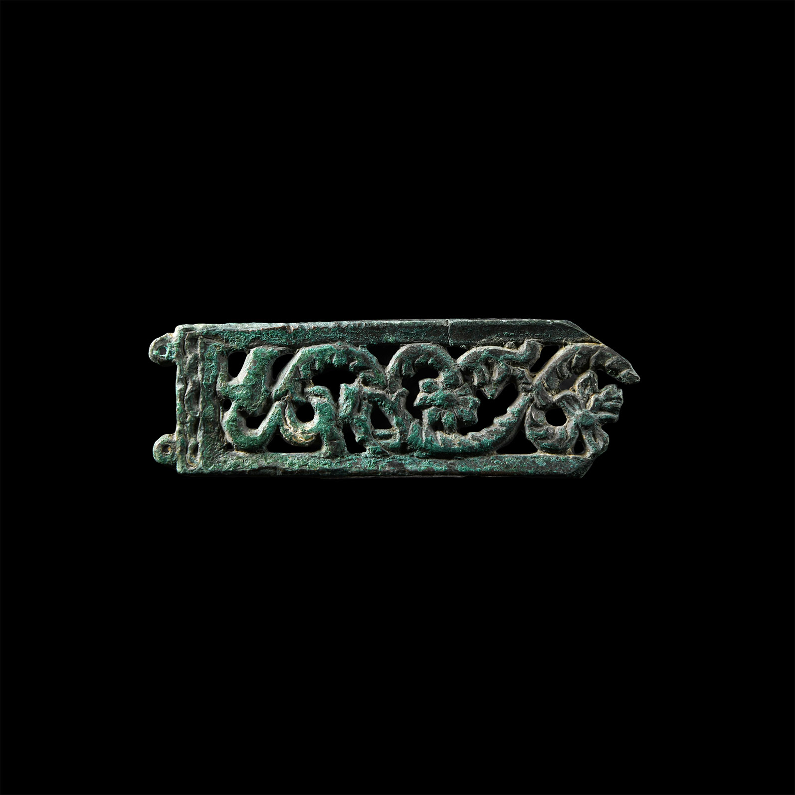 Eastern Roman Tinned Bronze Composite Belt Mount
