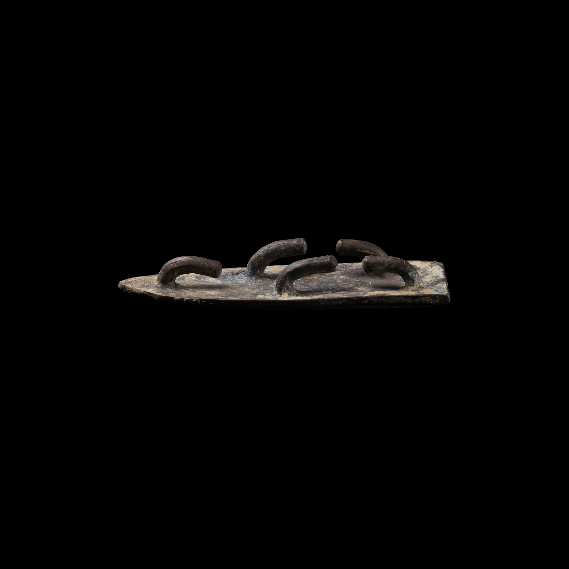 Viking Age Borre Style Bronze Strap End with Wolf's Head