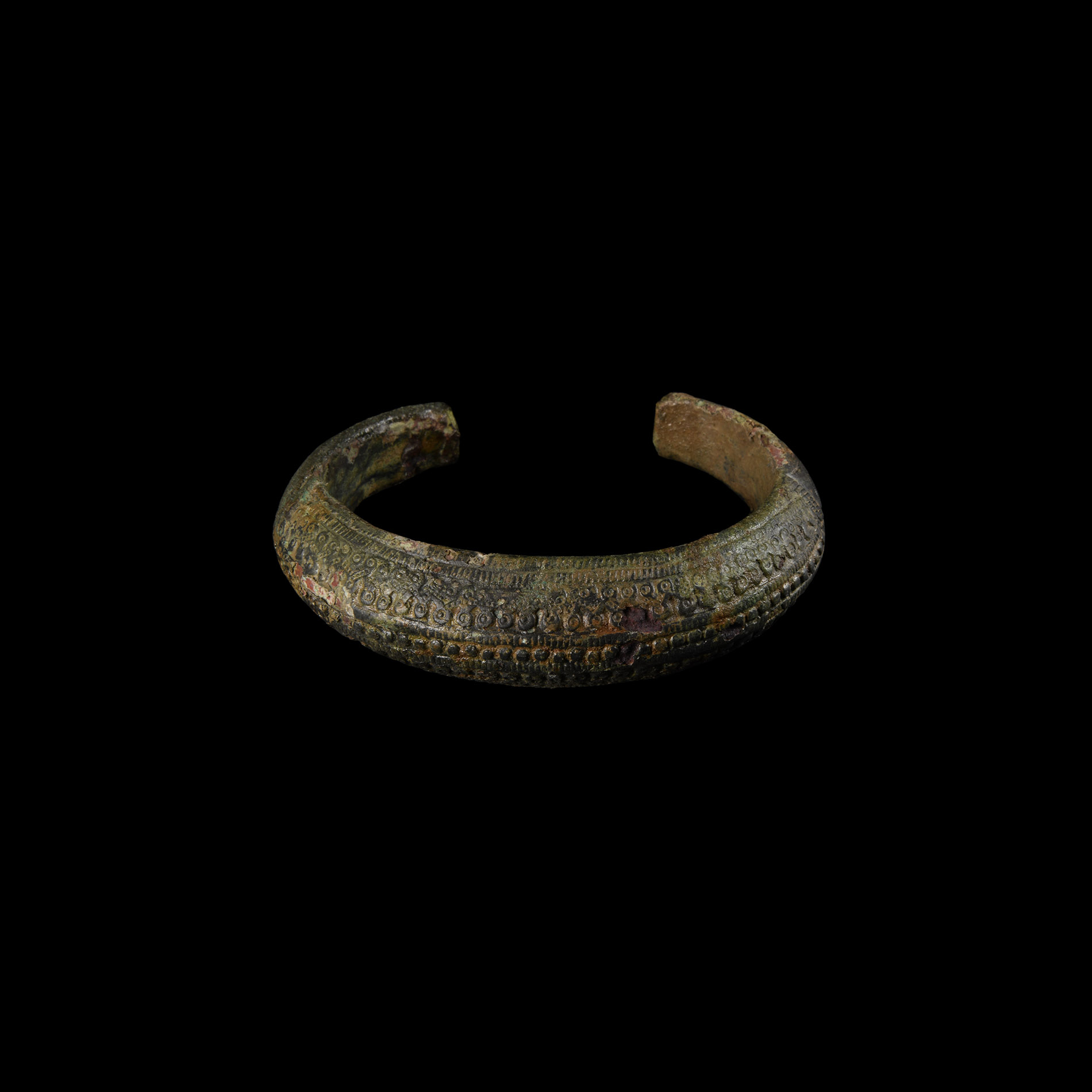 Viking Age Bronze Bracelet with Decoration