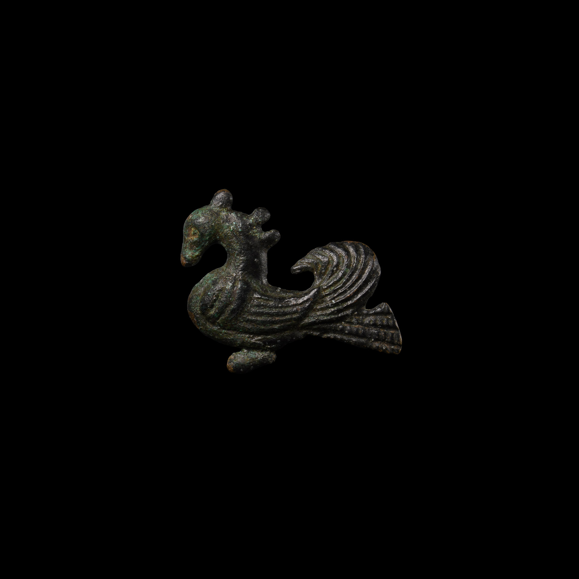 Viking Bronze Bird Brooch