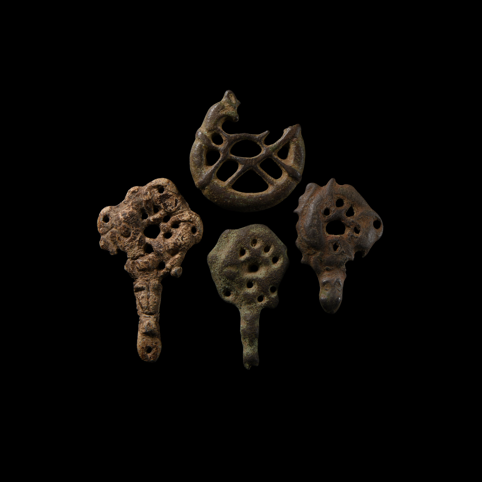 Viking Bronze Urnes Style Mount Collection