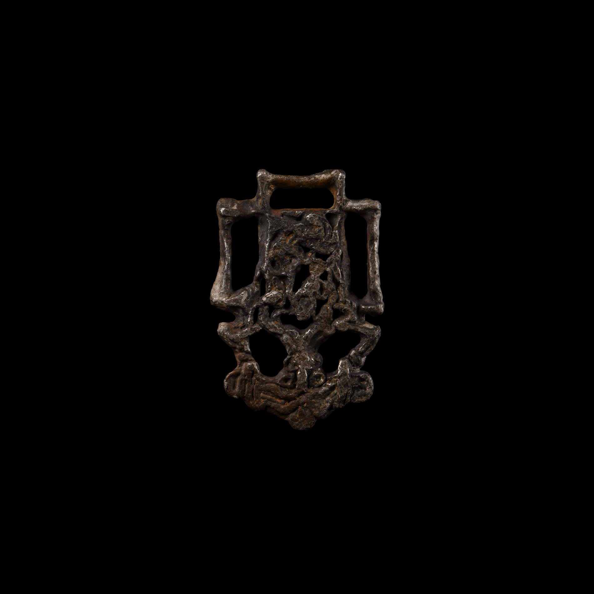 Viking Age Silver Openwork Strap End