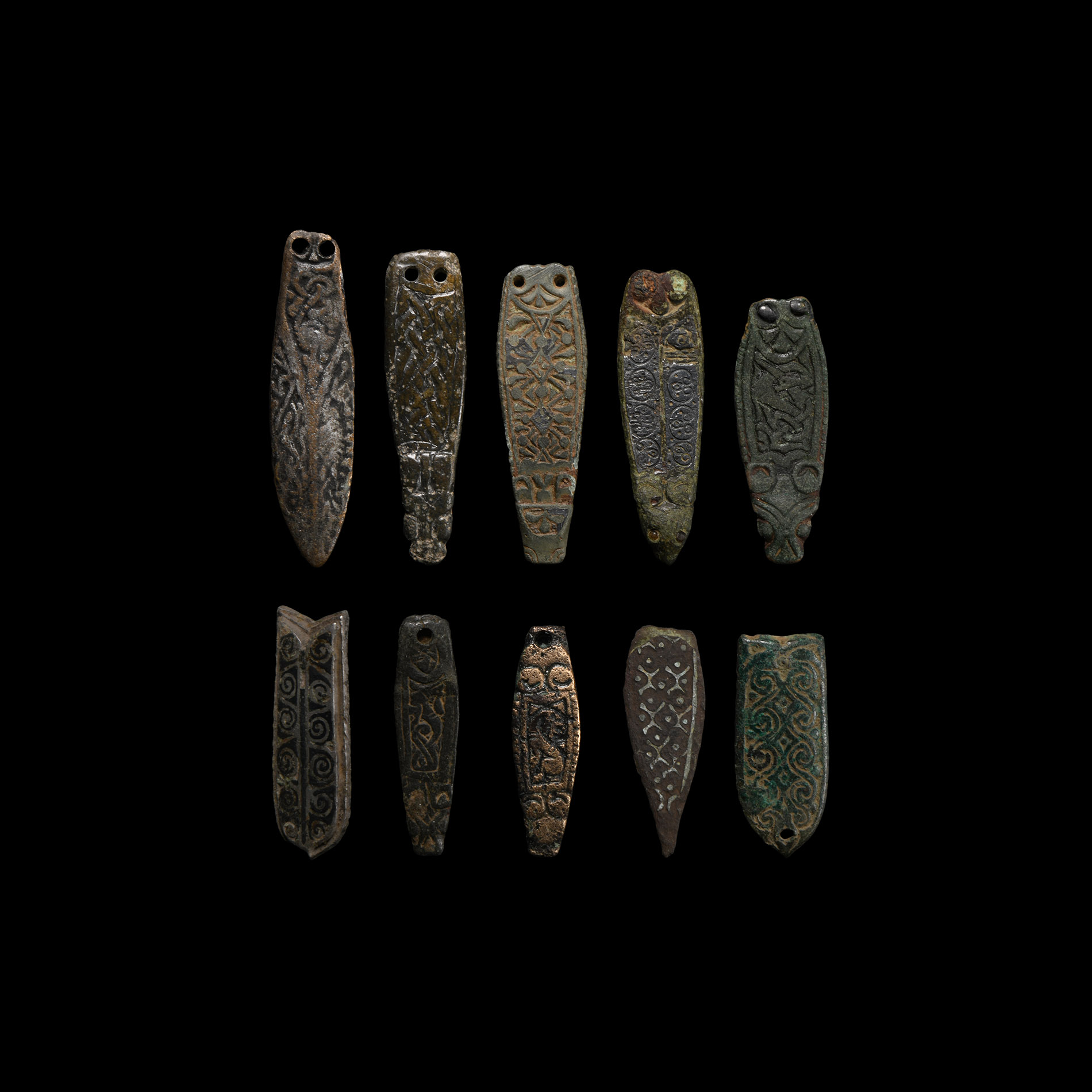 Saxon and Other Bronze Strap End Collection