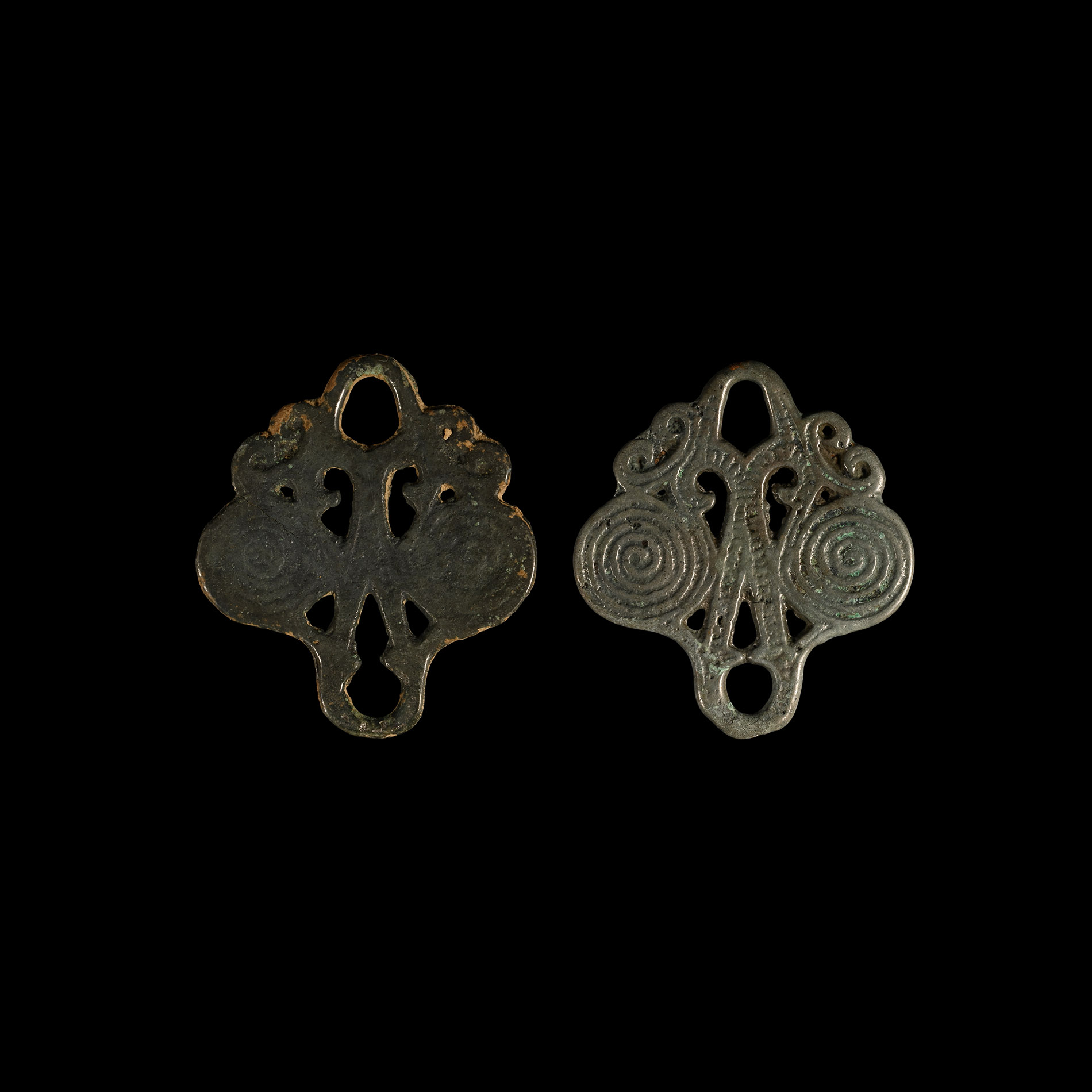Viking Age Bronze Pendant Pair