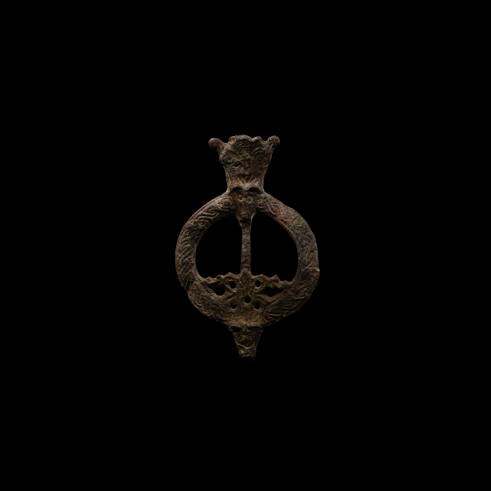 Viking Age Bronze Pseudo Ring Brooch