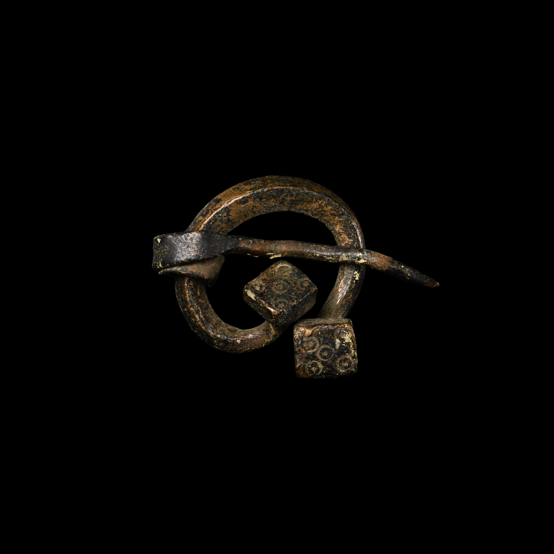 Viking Age Bronze Decorated Penannular Brooch