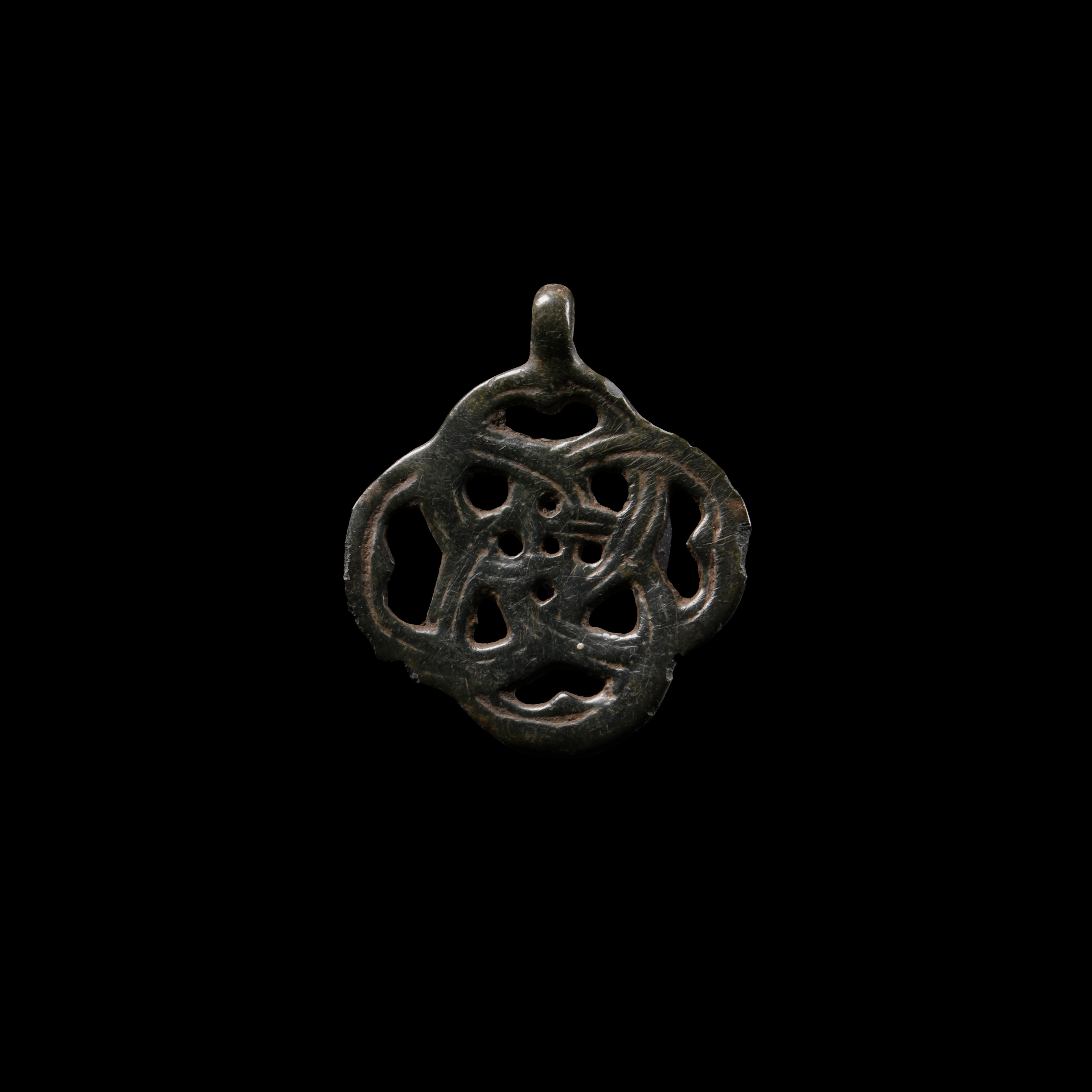 Viking Age Bronze Interlaced Pendant