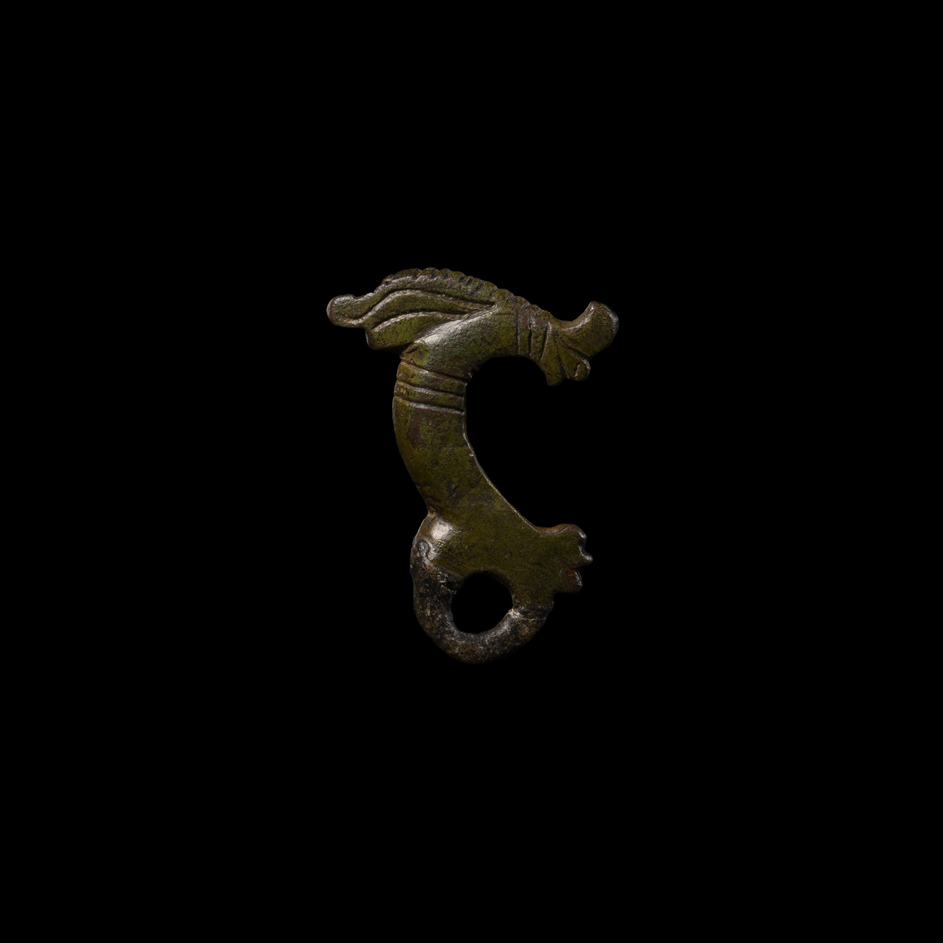 Viking Age Bronze Bridle Cheek-Piece