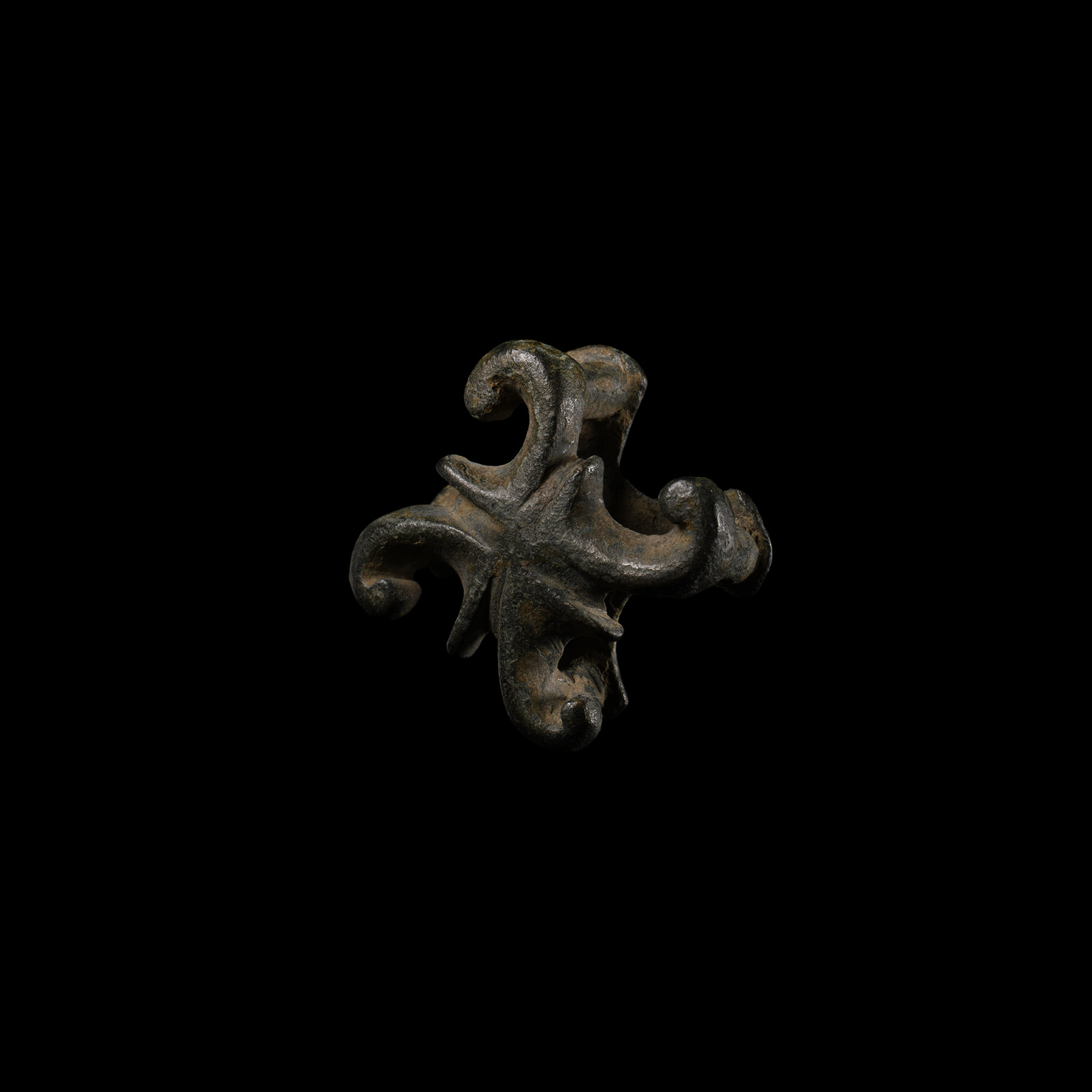 Viking Age Bronze Cross Mount