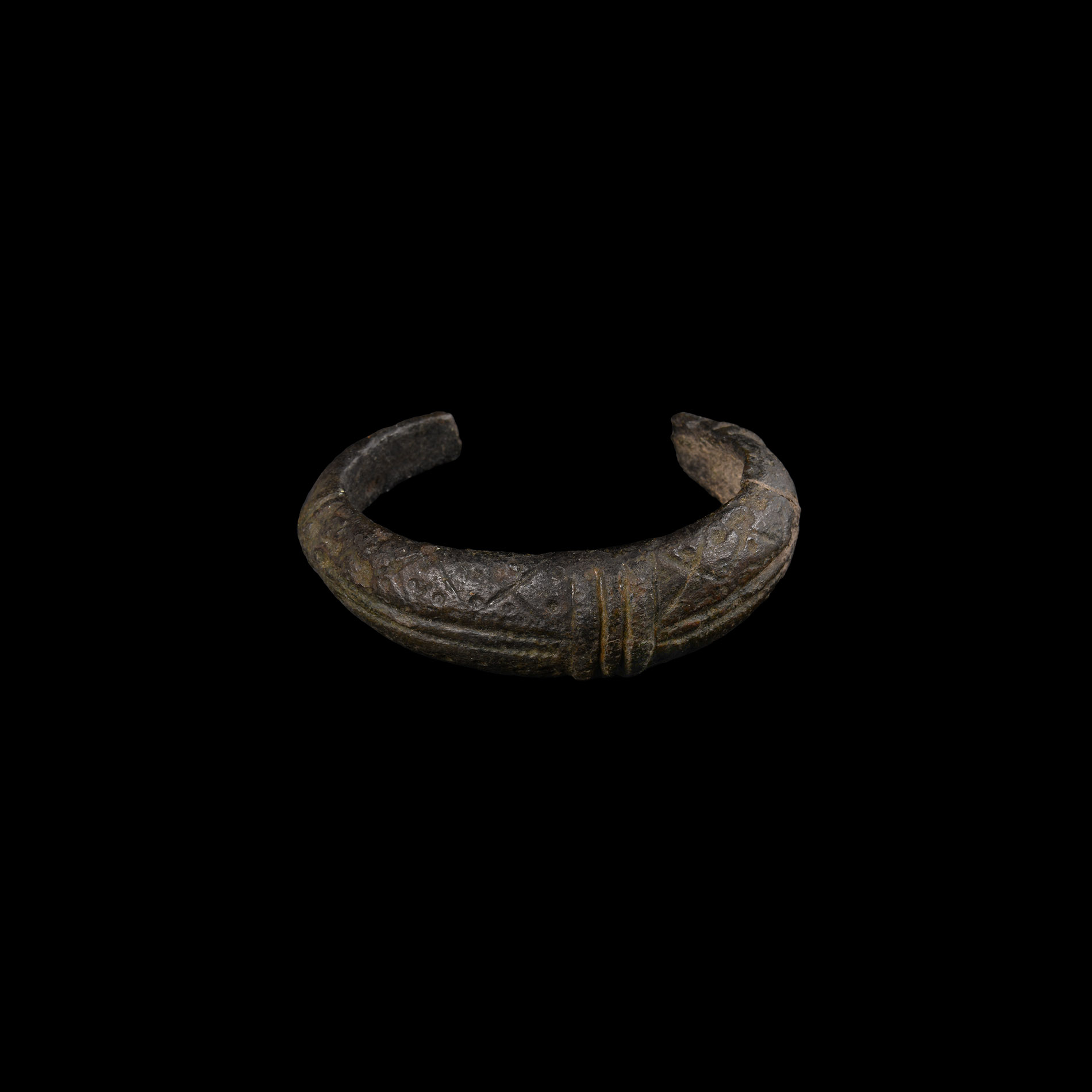 Viking Age Bronze Decorated Bracelet