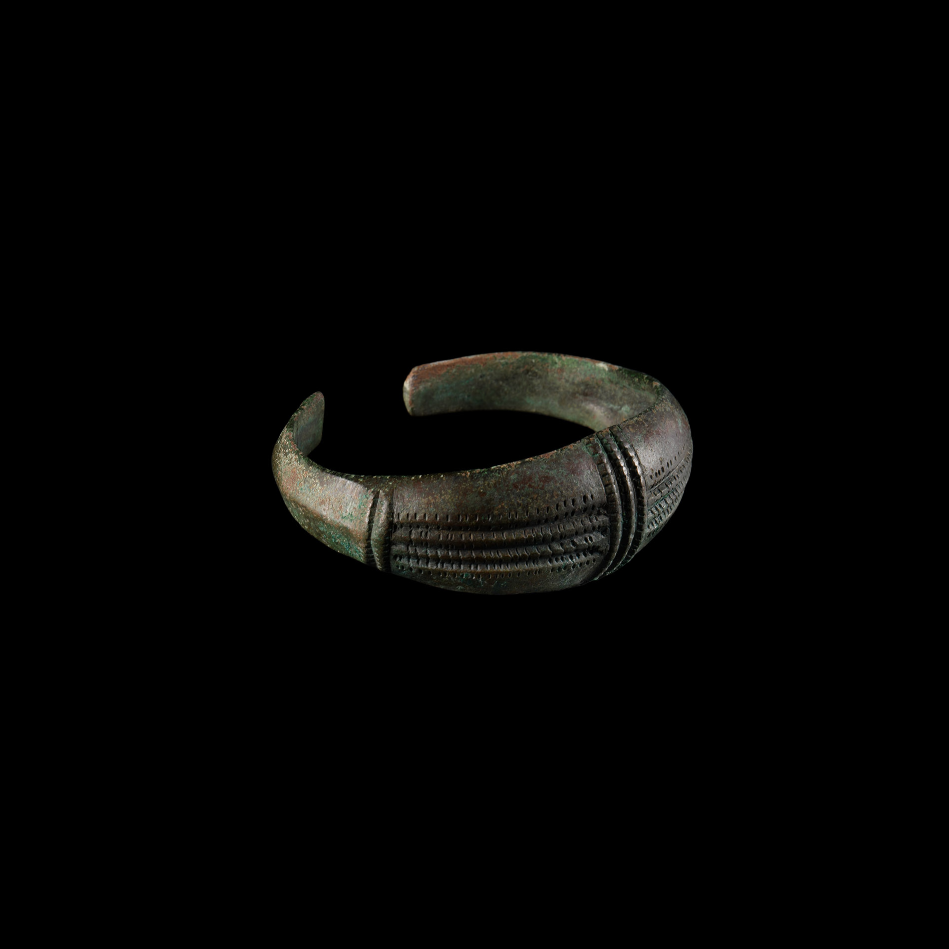 Viking Age Bronze Decorated Bracelet
