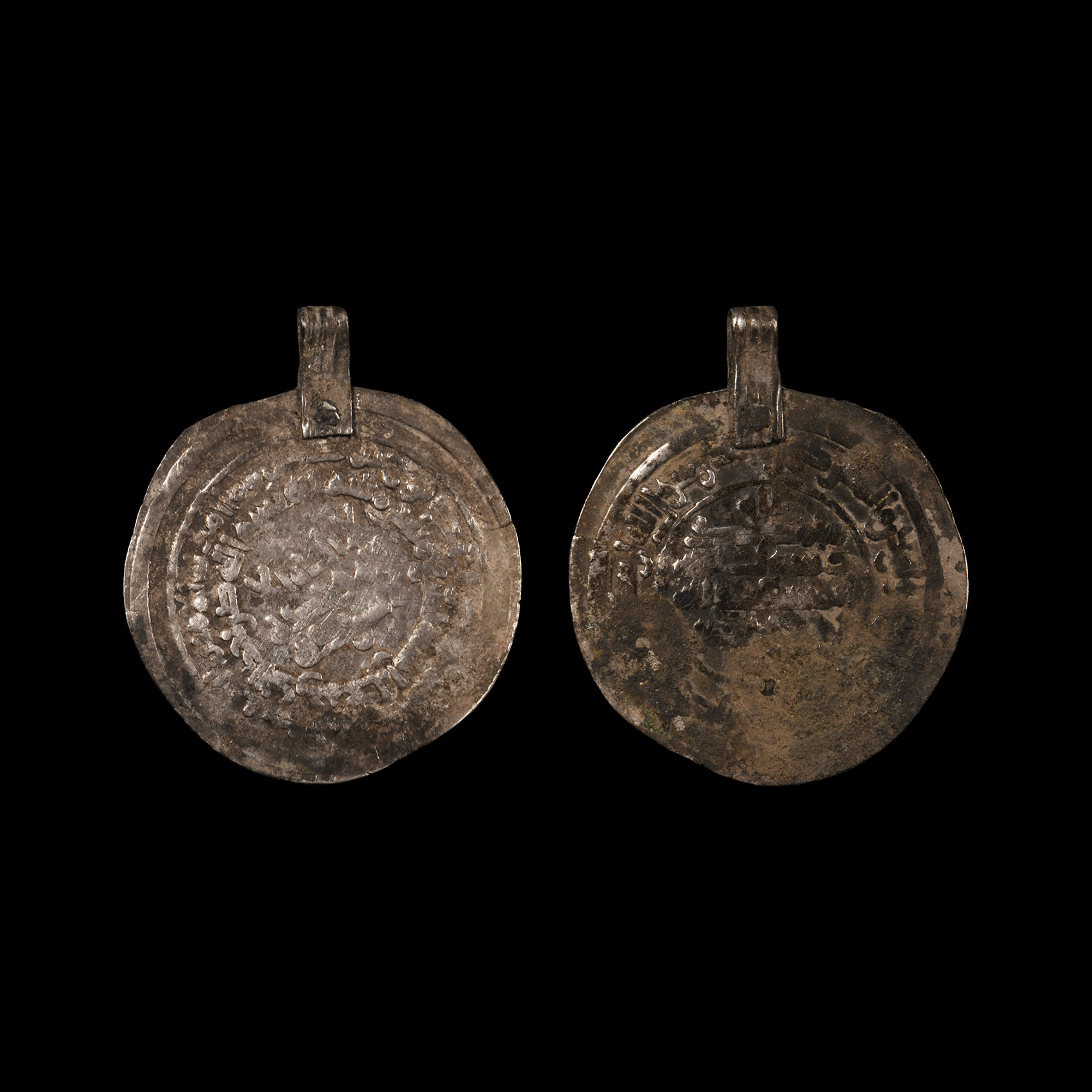 Large Viking Age Plundered Islamic Silver Coin Pendant