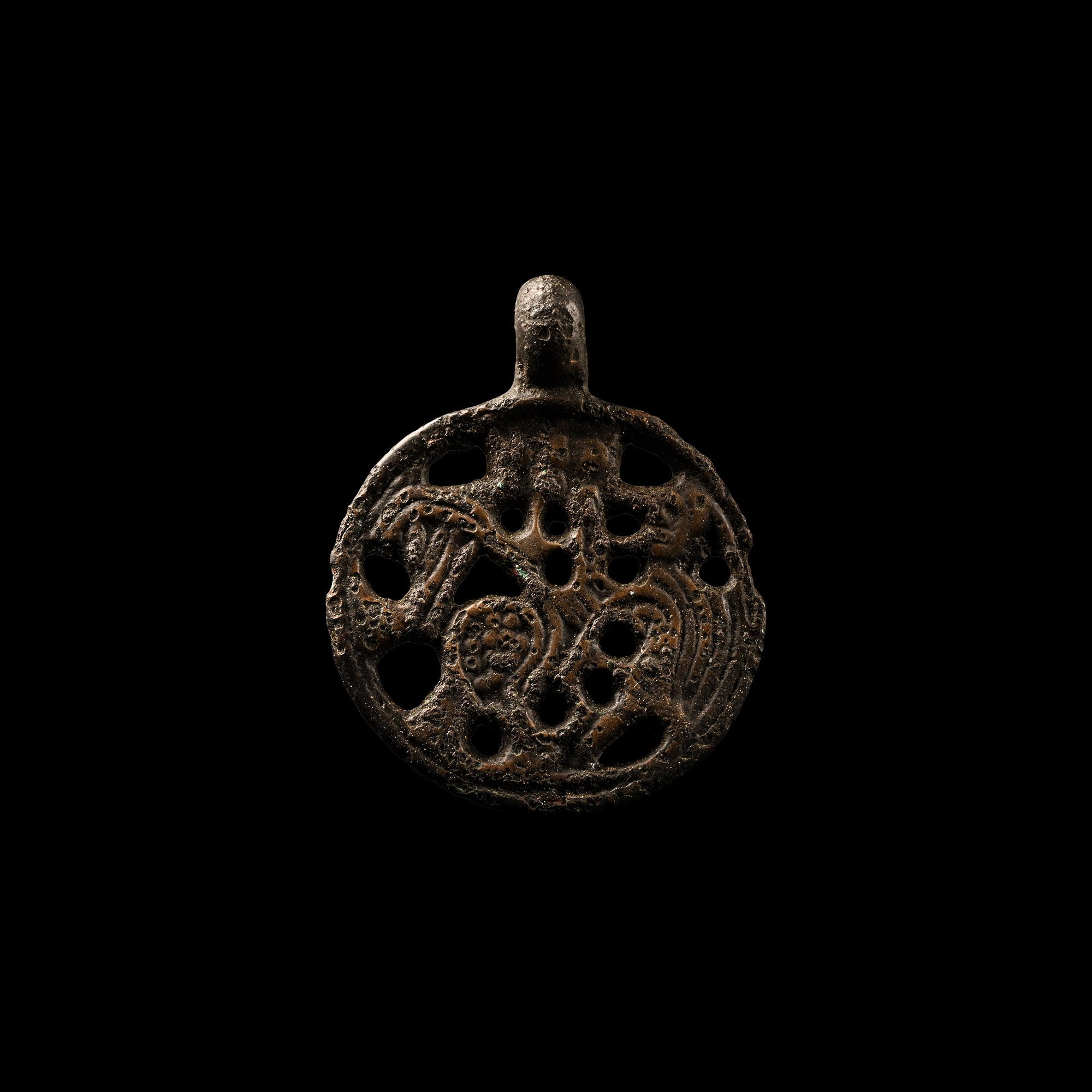 Viking Age Bronze Beast Pendant