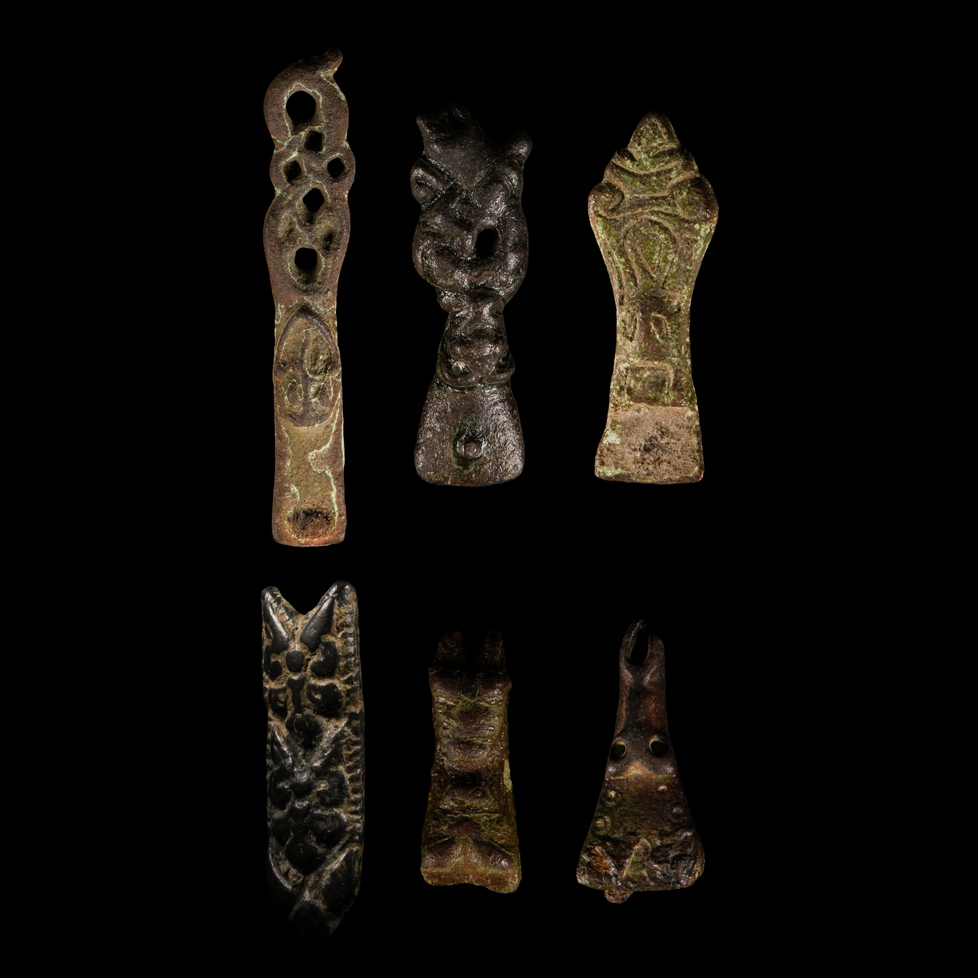 Viking Age Bronze Strap End Collection