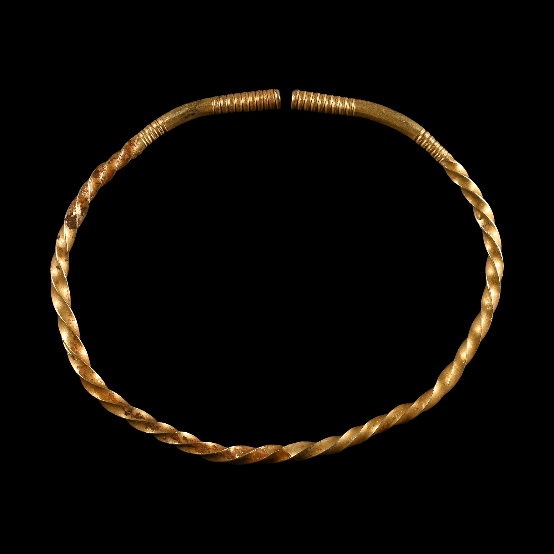 Viking Age Gold Twisted Bracelet