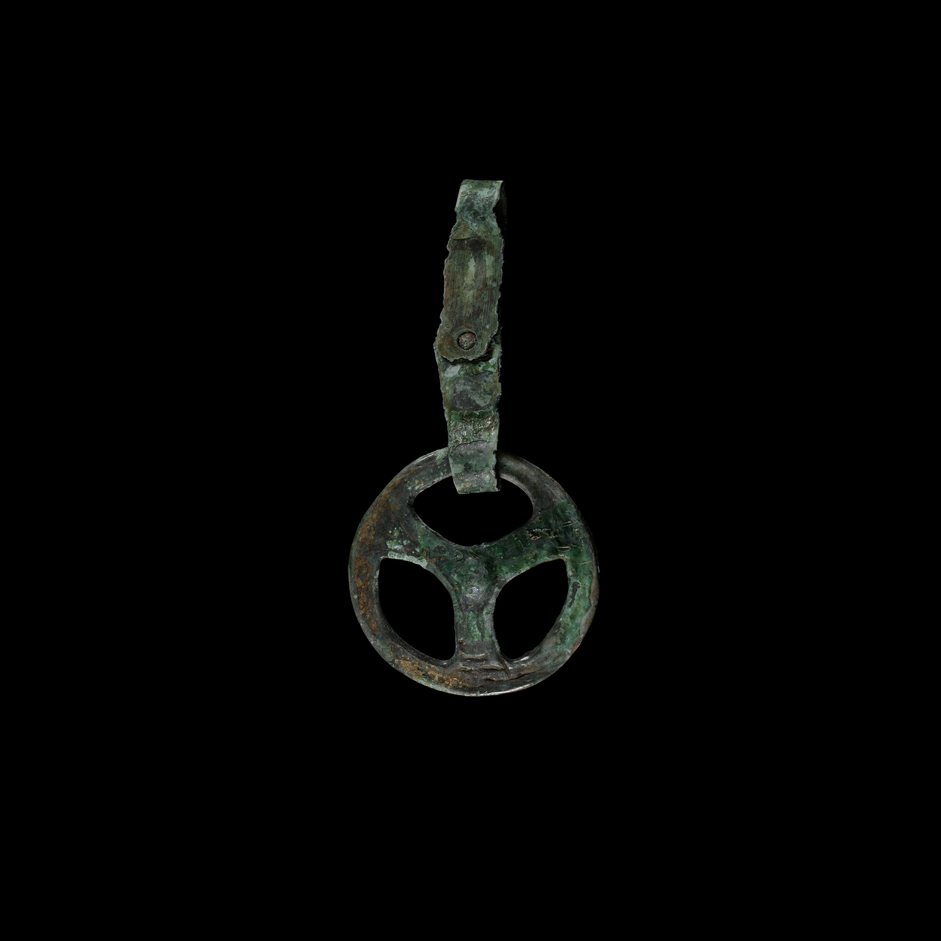 Viking Age Bronze Trefoil Strap Junction