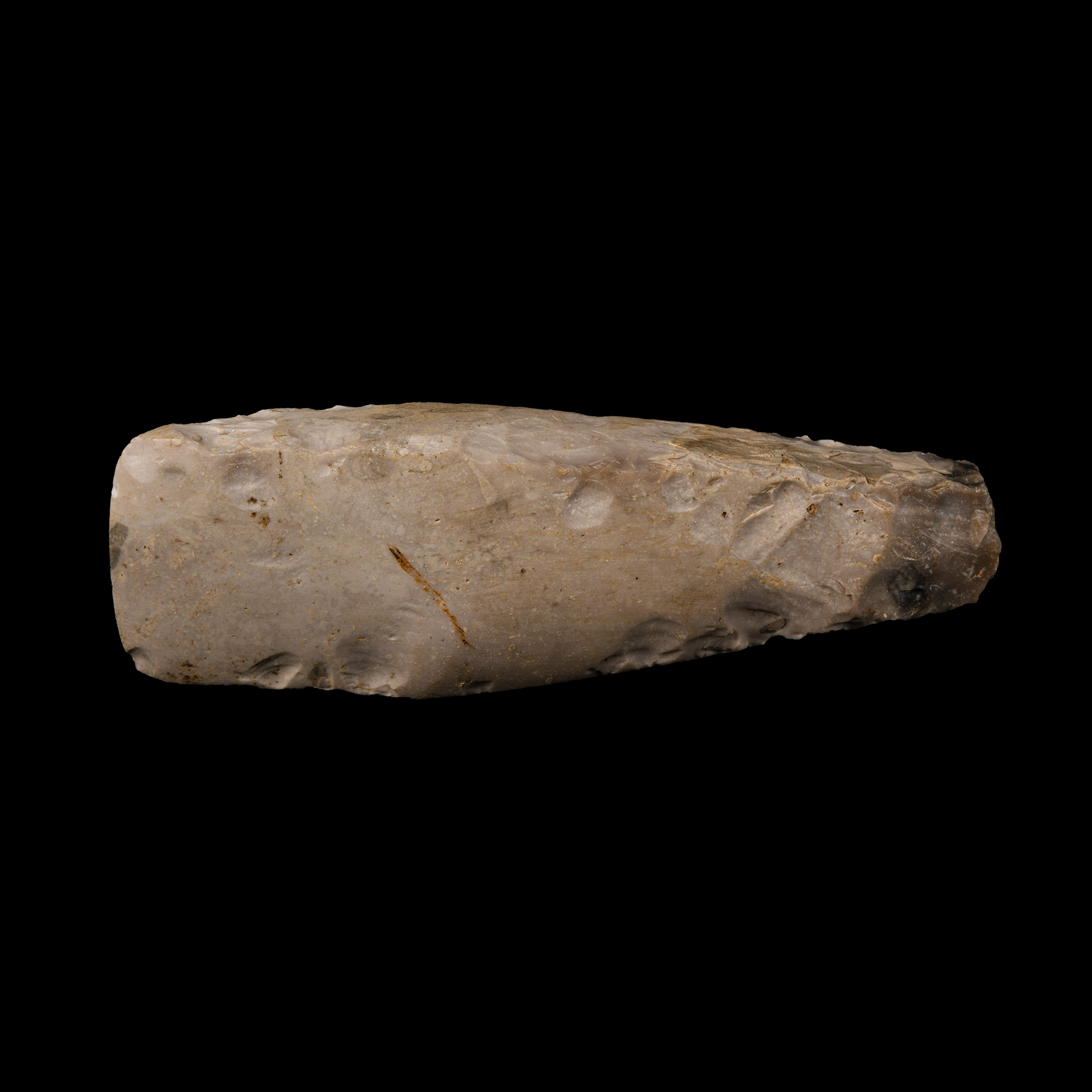 Large Stone Age Danish Neolithic Polished Knapped Flint Axehead
