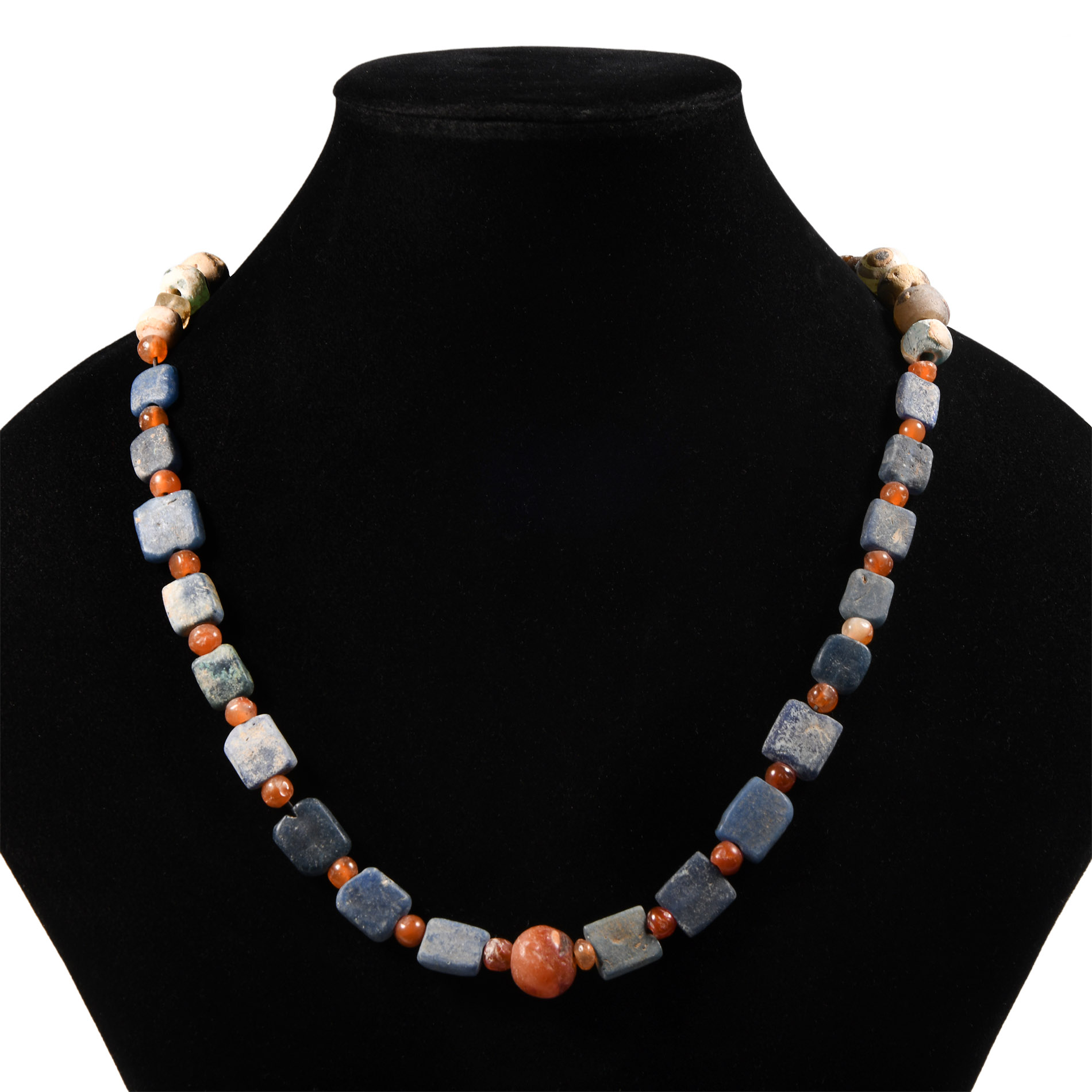 Western Asiatic Mixed Stone and Glass Bead Necklace