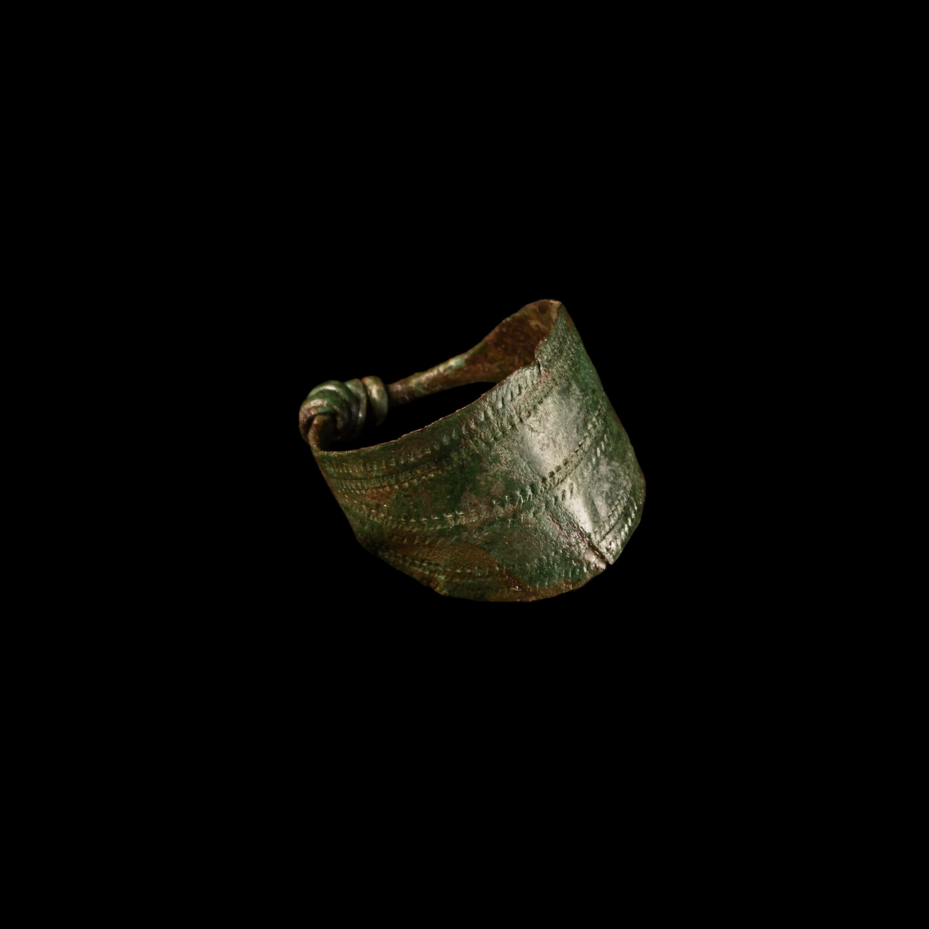 Viking Age Bronze Ring with Tremello Design