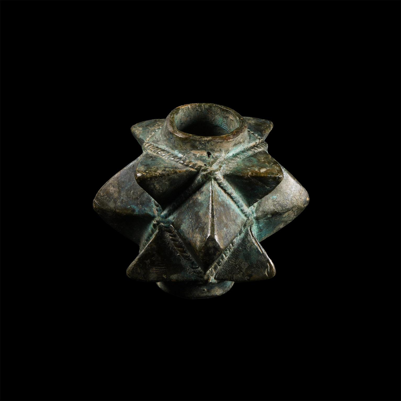 Medieval Bronze Socketted Macehead