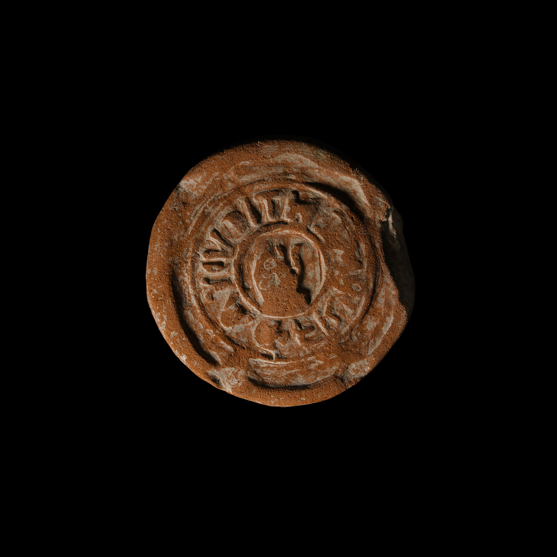 Byzantine Redware Bread Seal