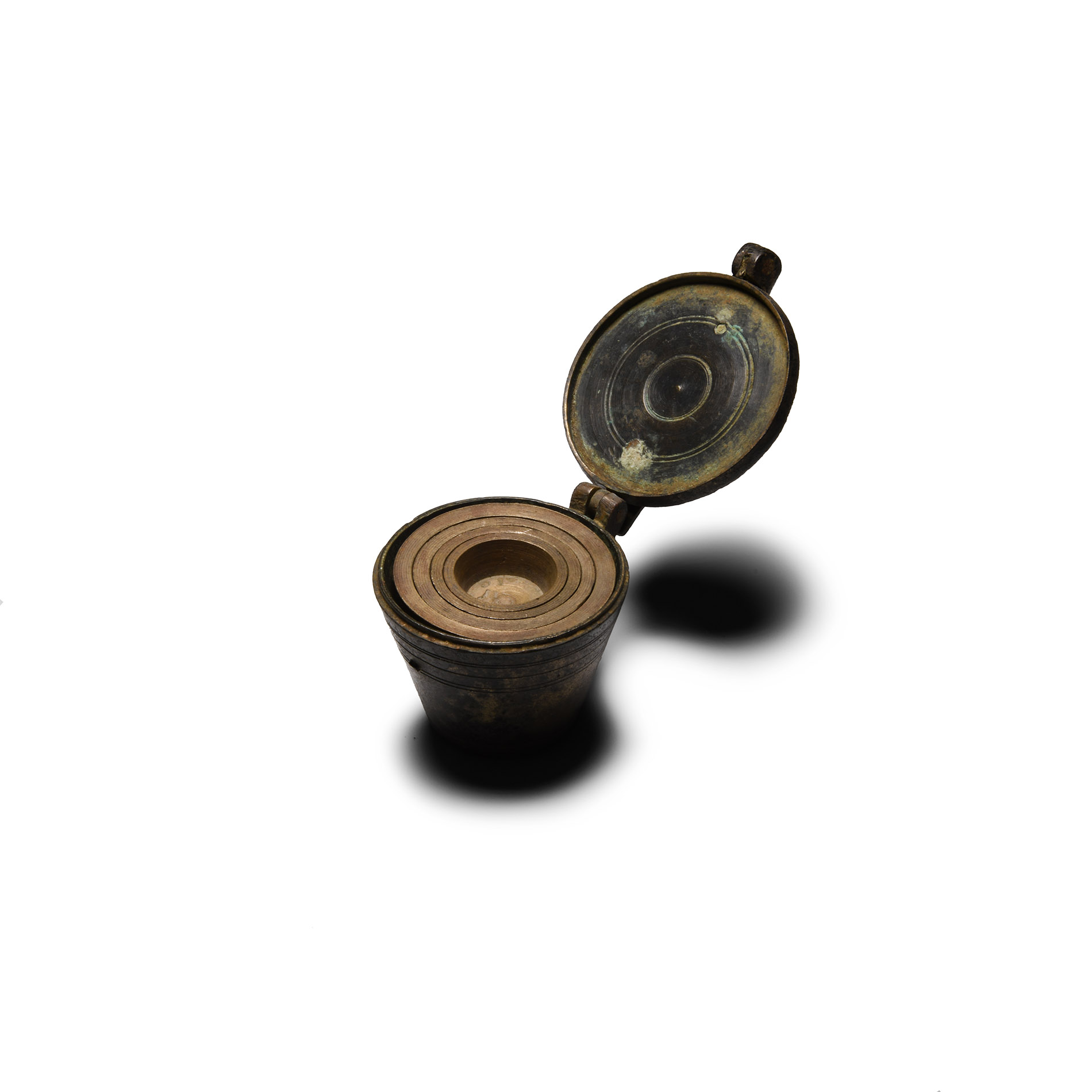 Post Medieval Nest of Bronze Cup Weights