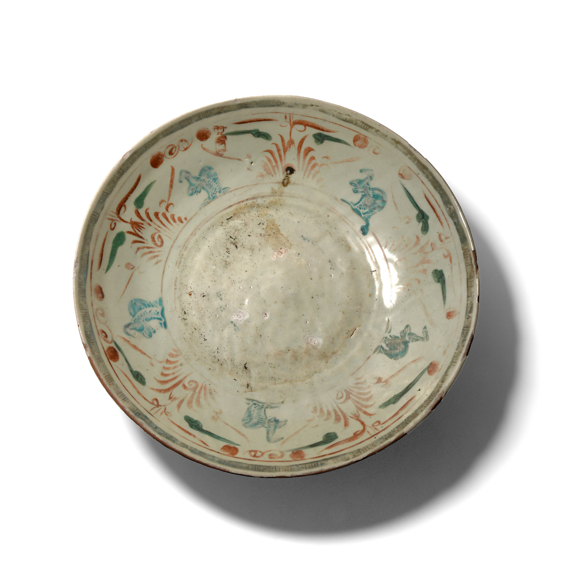 Chinese Glazed Ceramic Provincial Charger
