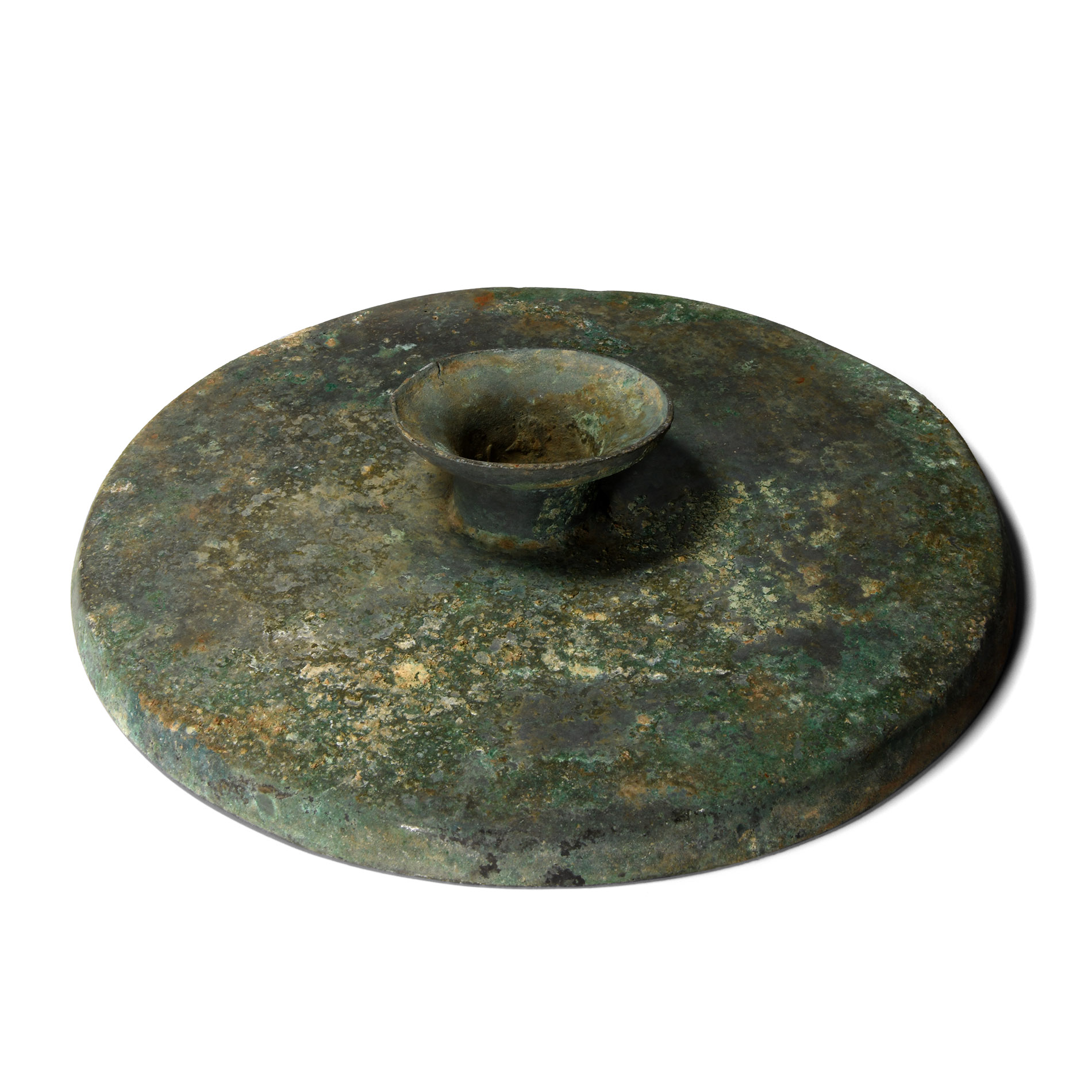Roman Bronze Footed Platter