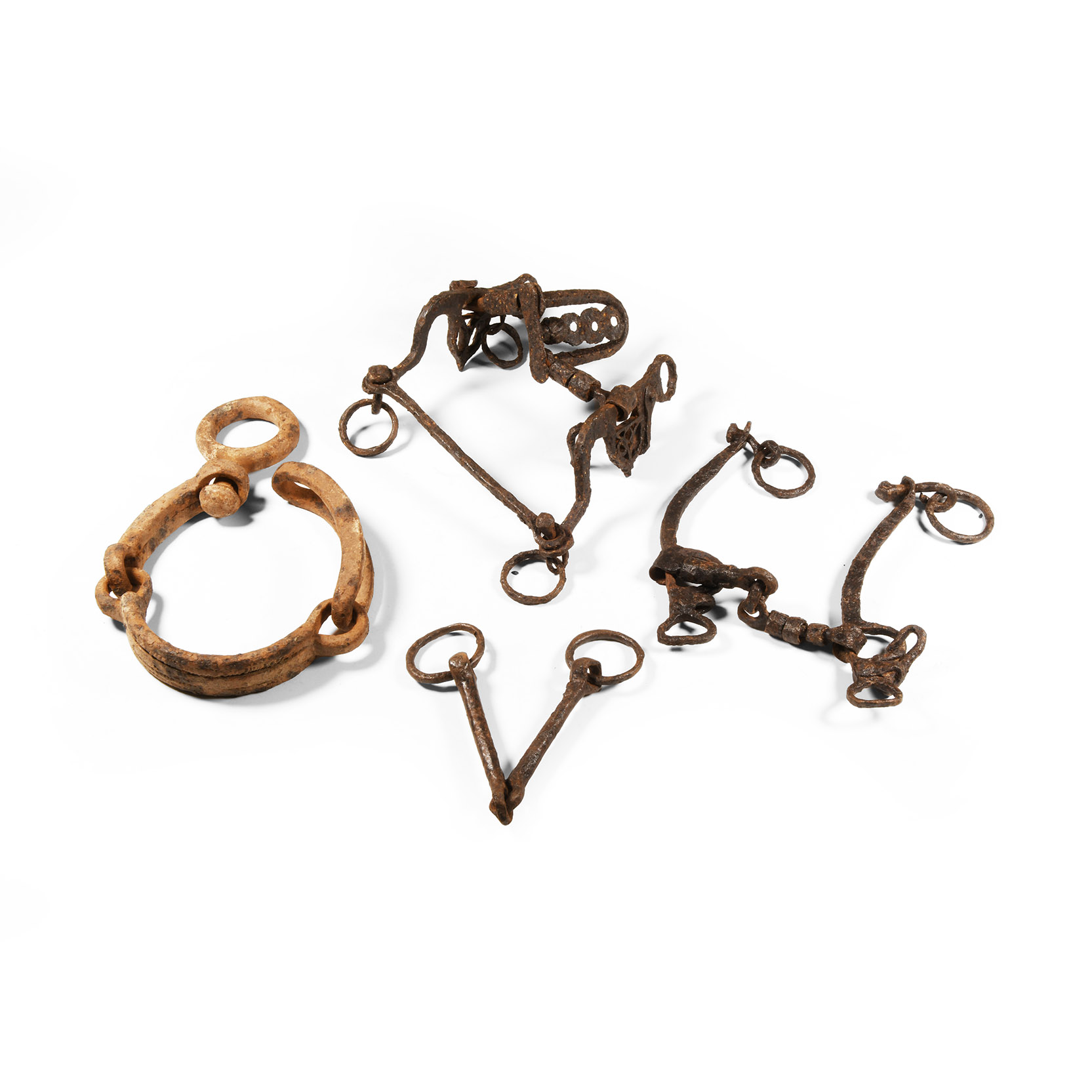 Medieval Iron Horse Bit Group