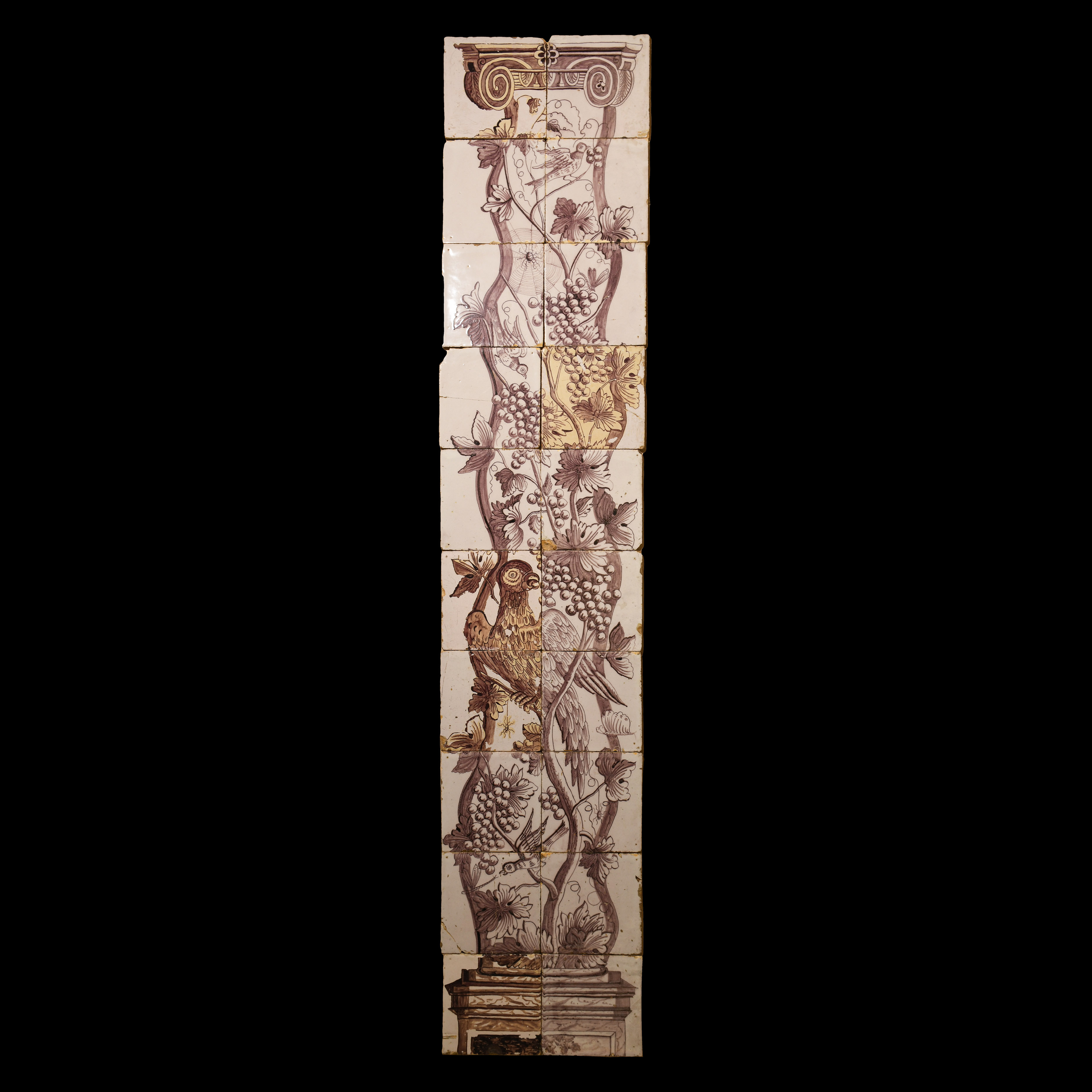Post Medieval Dutch Glazed Ceramic Picture Tile Set