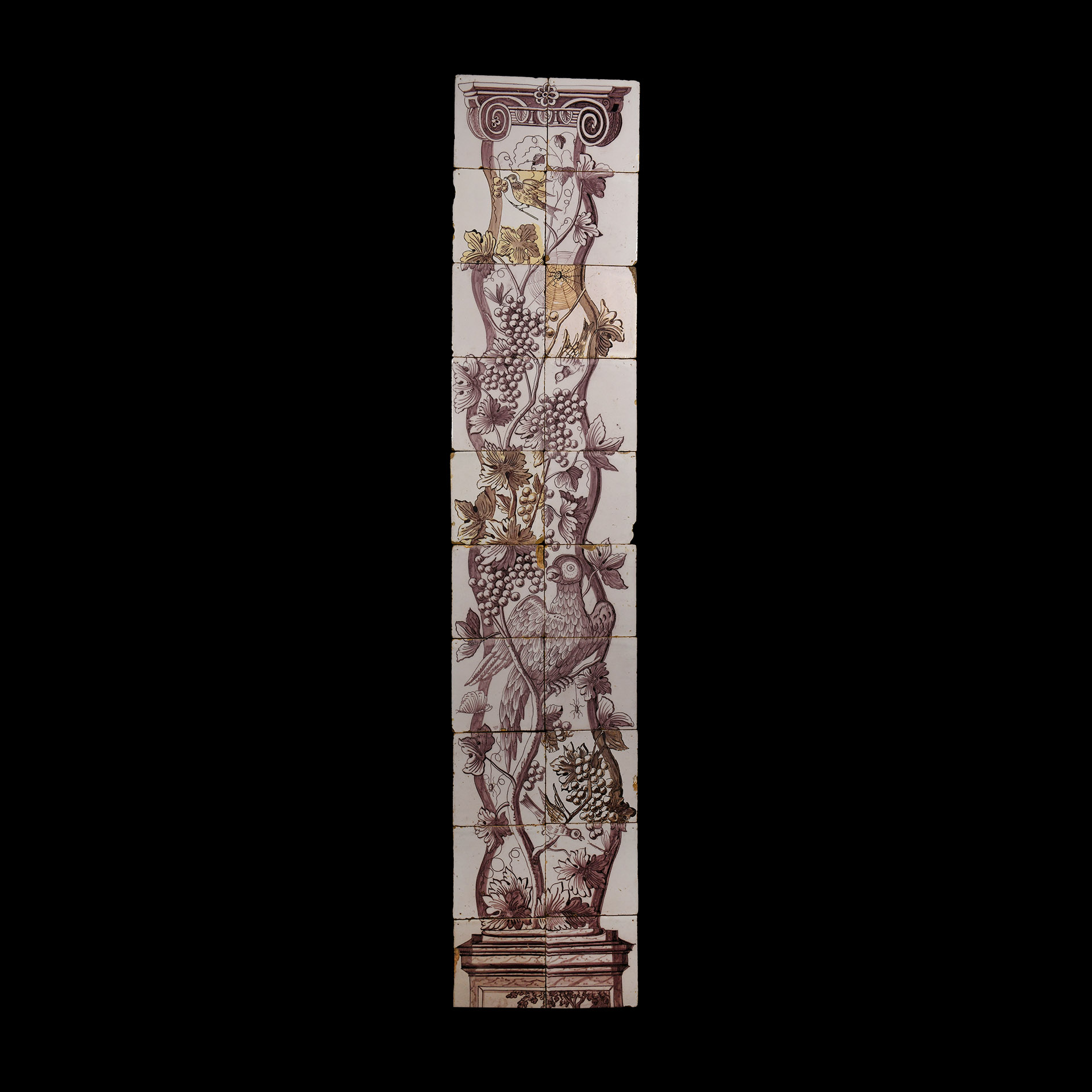 Post Medieval Dutch Glazed Ceramic Picture Tile Set