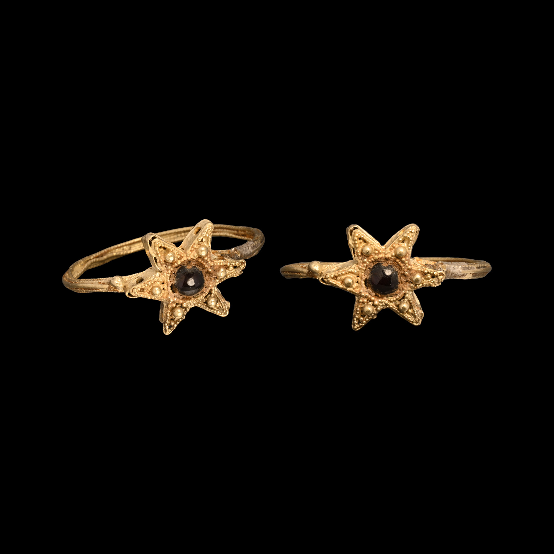 Byzantine Gold Star Ring