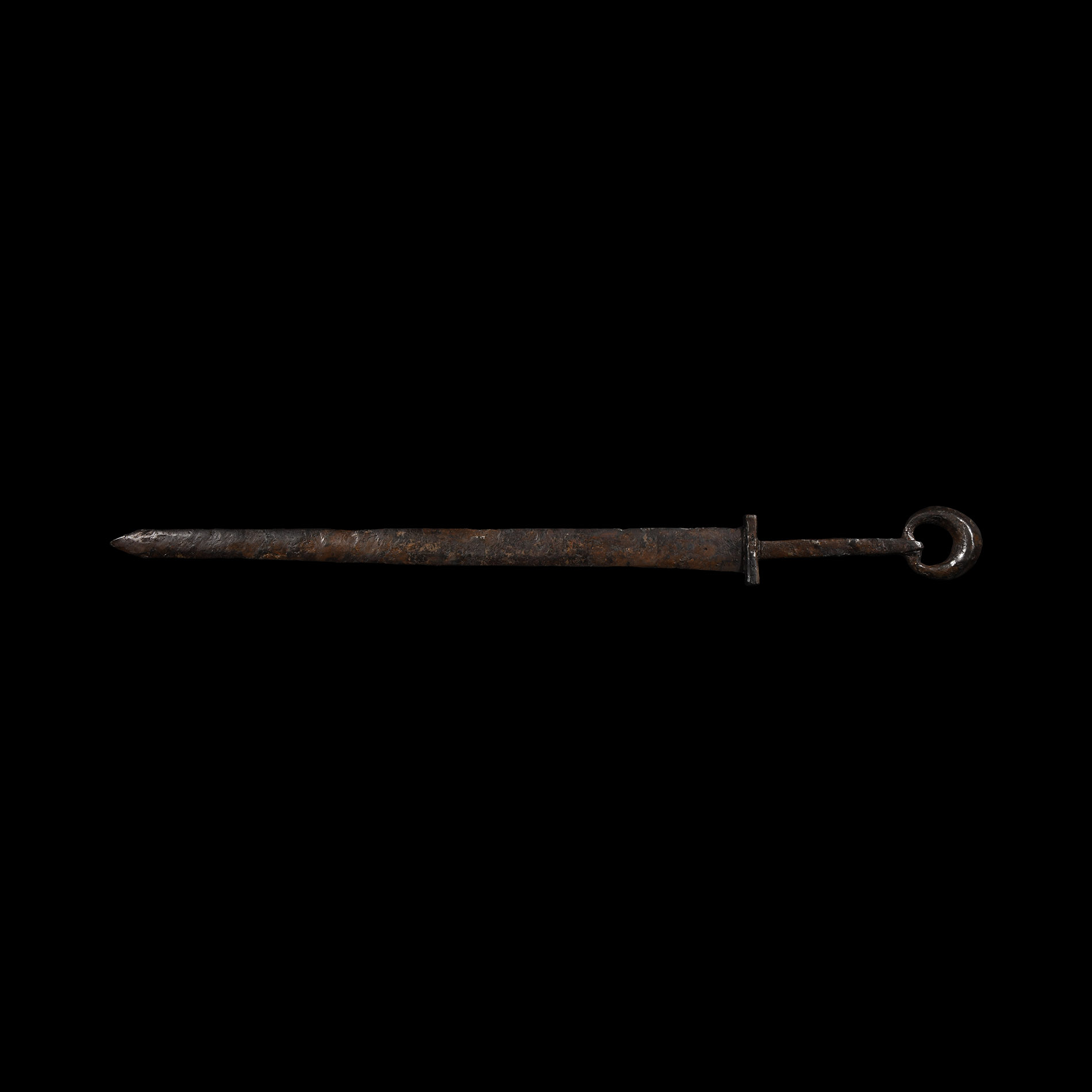 Roman Iron Dagger with Ring Pommel