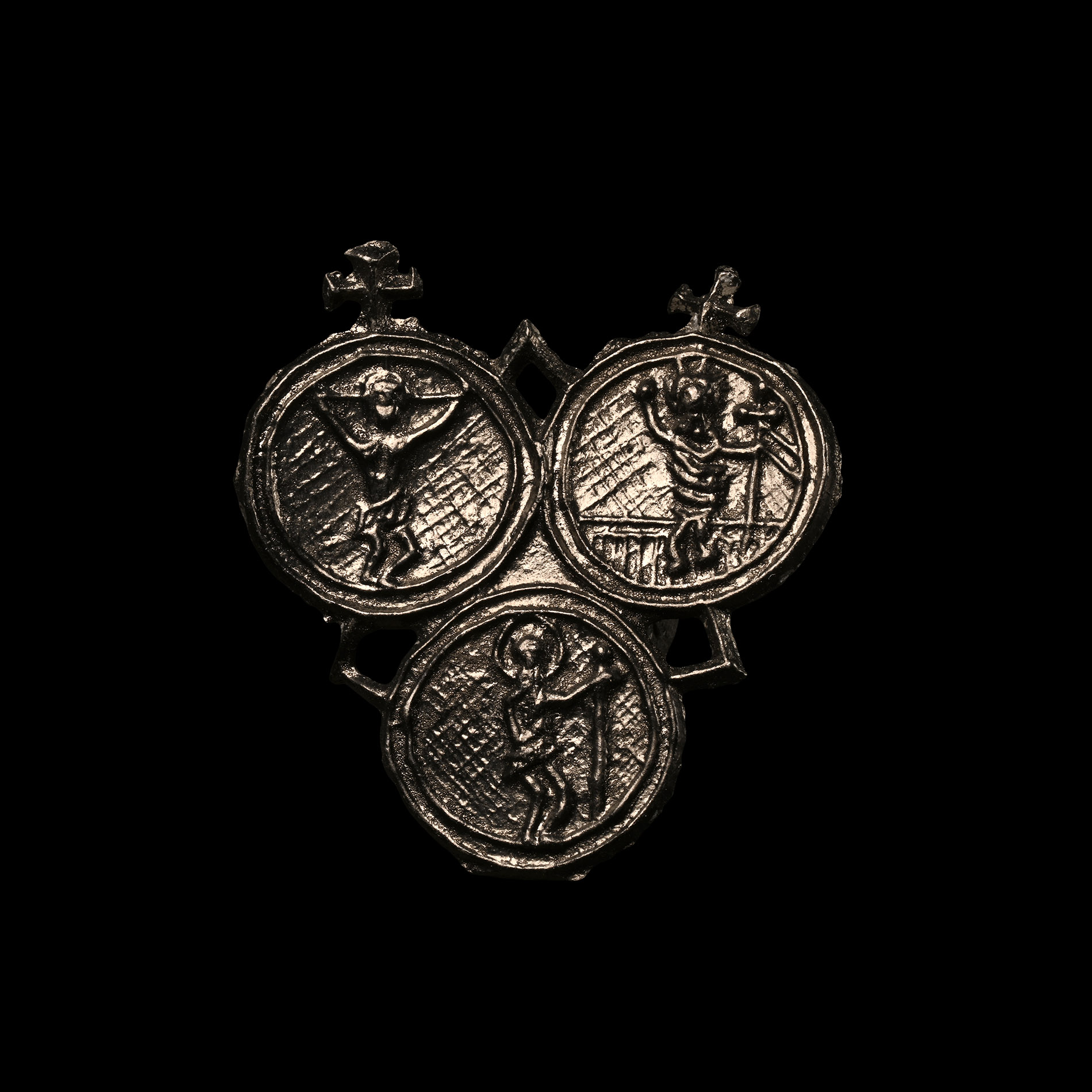 Medieval Dutch Pewter Holy Blood Of Wilsnack Pilgrim's Badge