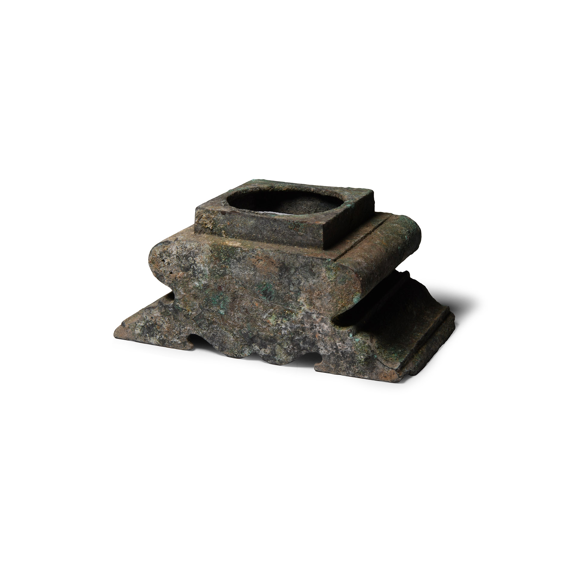 Roman Bronze Statue Base