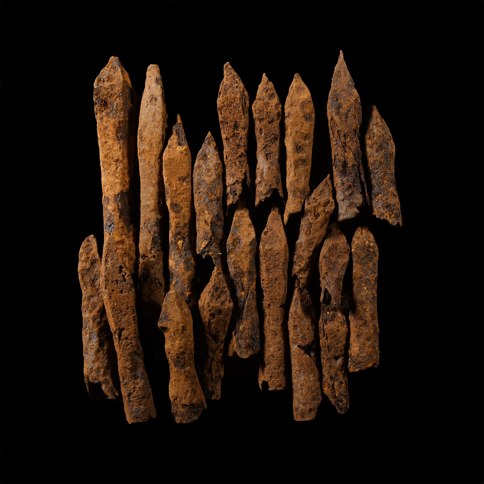 Medieval Iron Crossbow Bolt Group