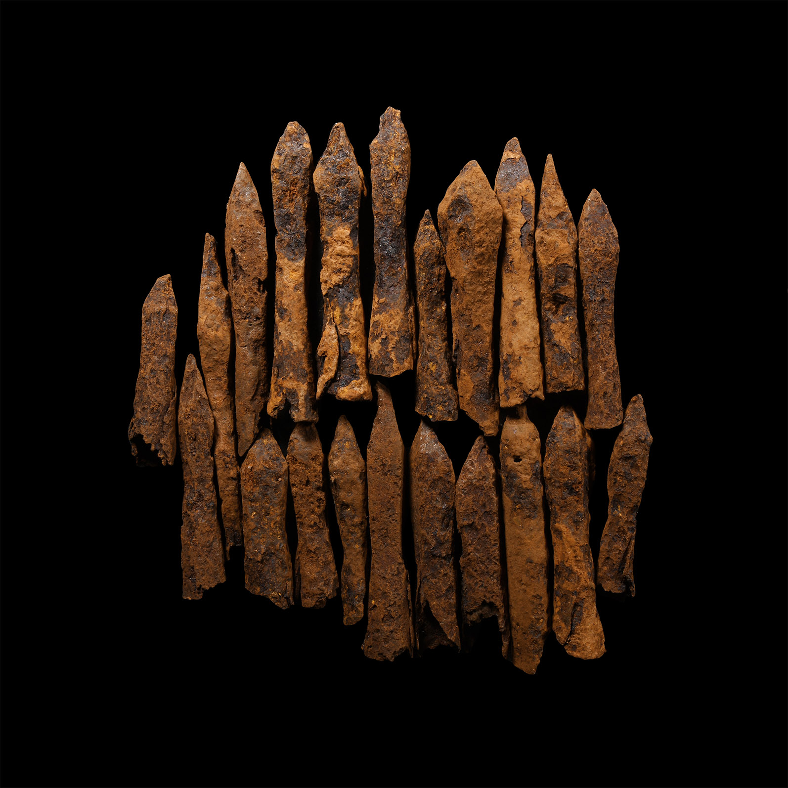 Medieval Iron Crossbow Bolt Group