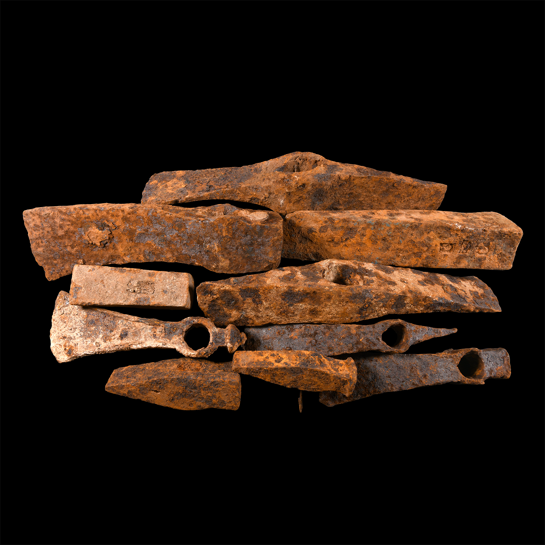 Viking Age And Later Iron Axehead Group
