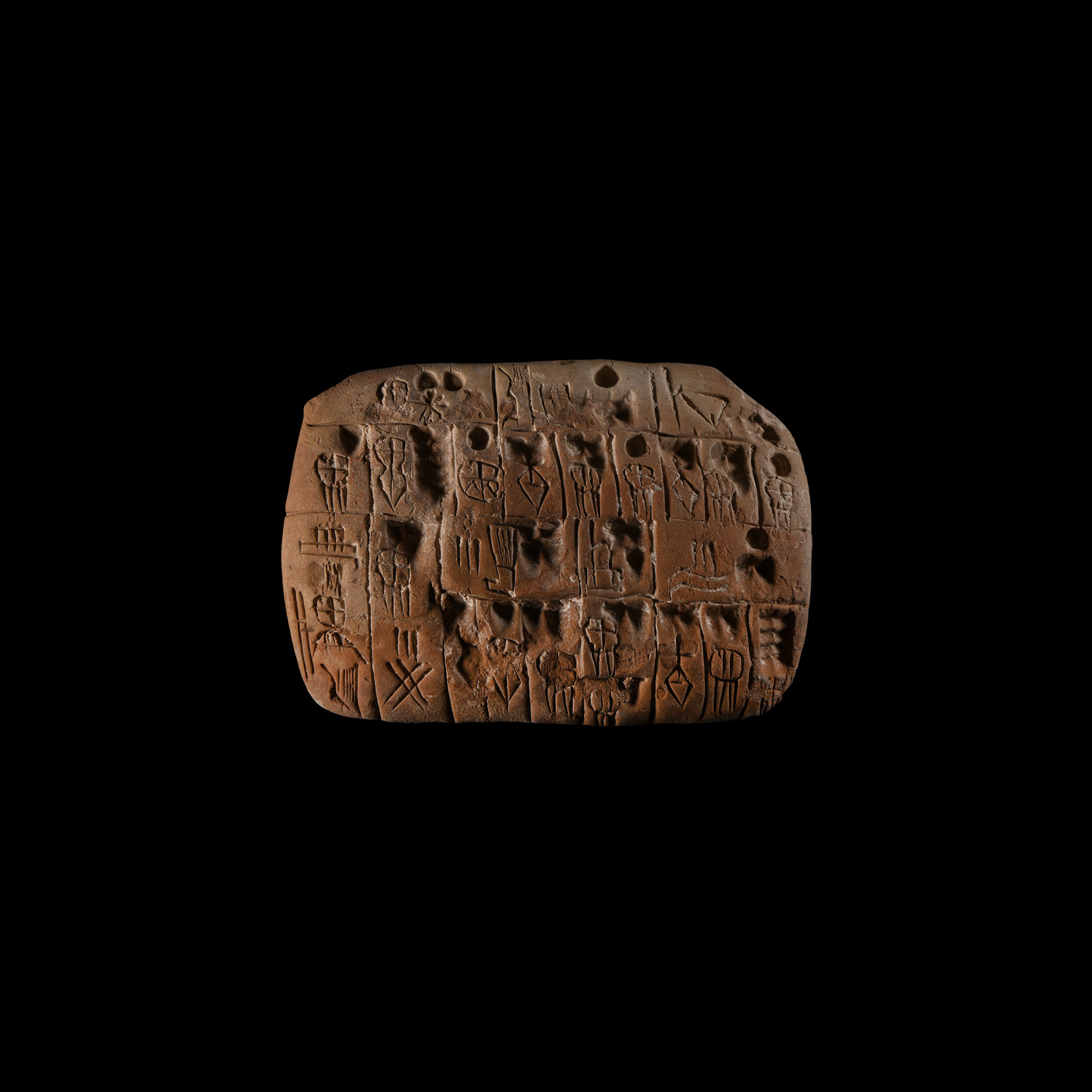 Uruk Pictographic Economic Clay Tablet Relating to Cattle