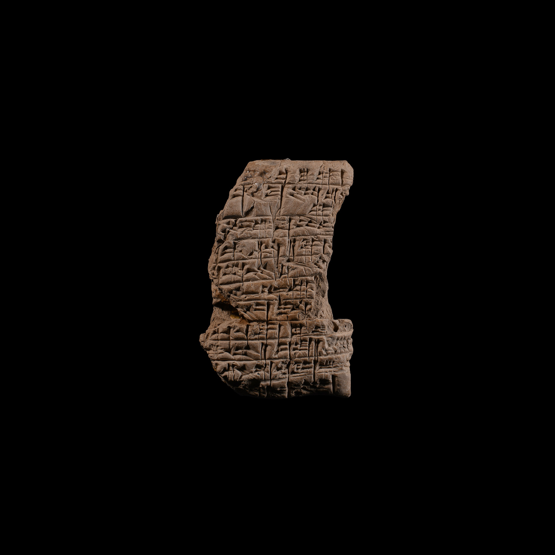 Old Babylonian Clay Cuneiform Tablet Fragment