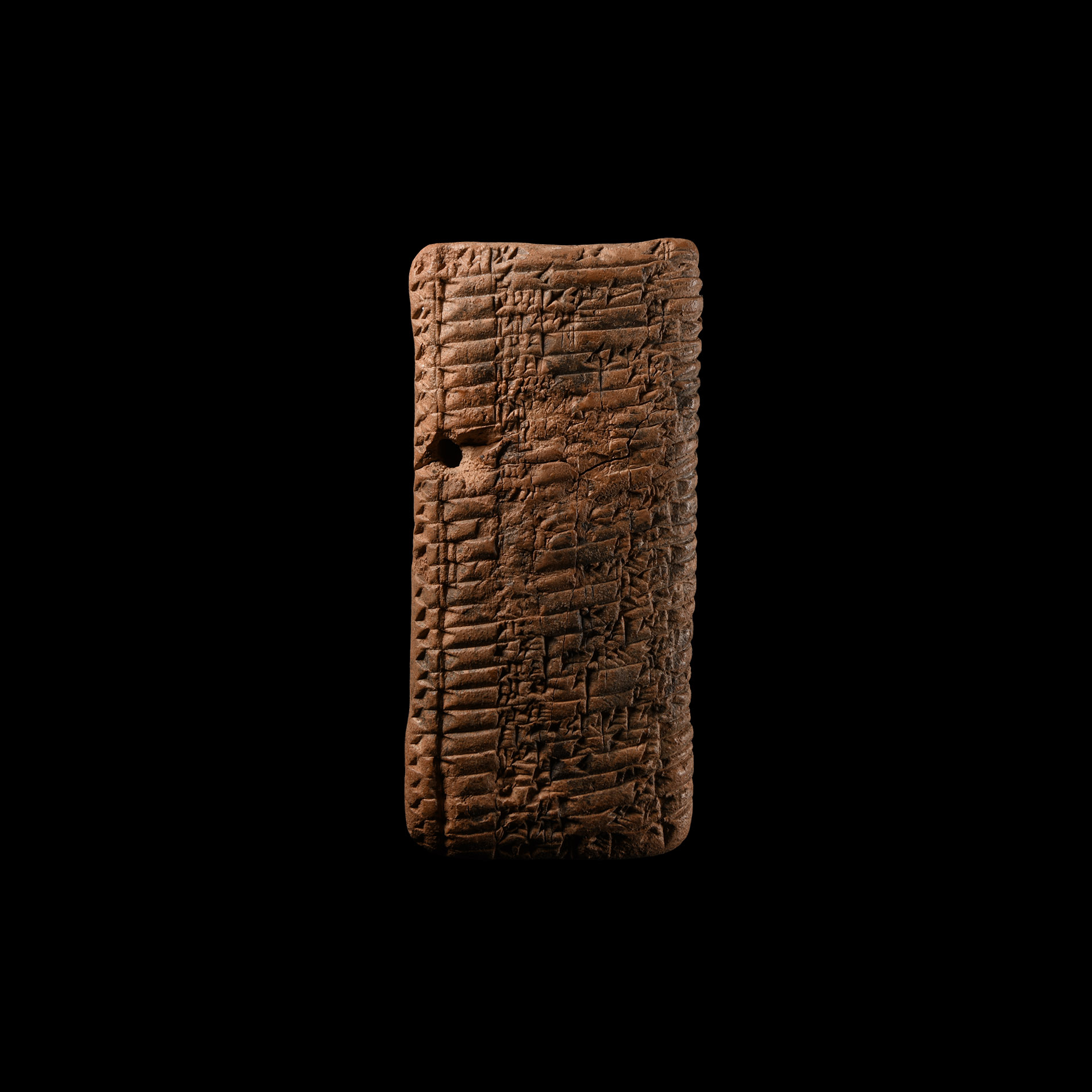 Old Babylonian Clay Cuneiform Tablet, Recording Distribution of Items to Named Individuals