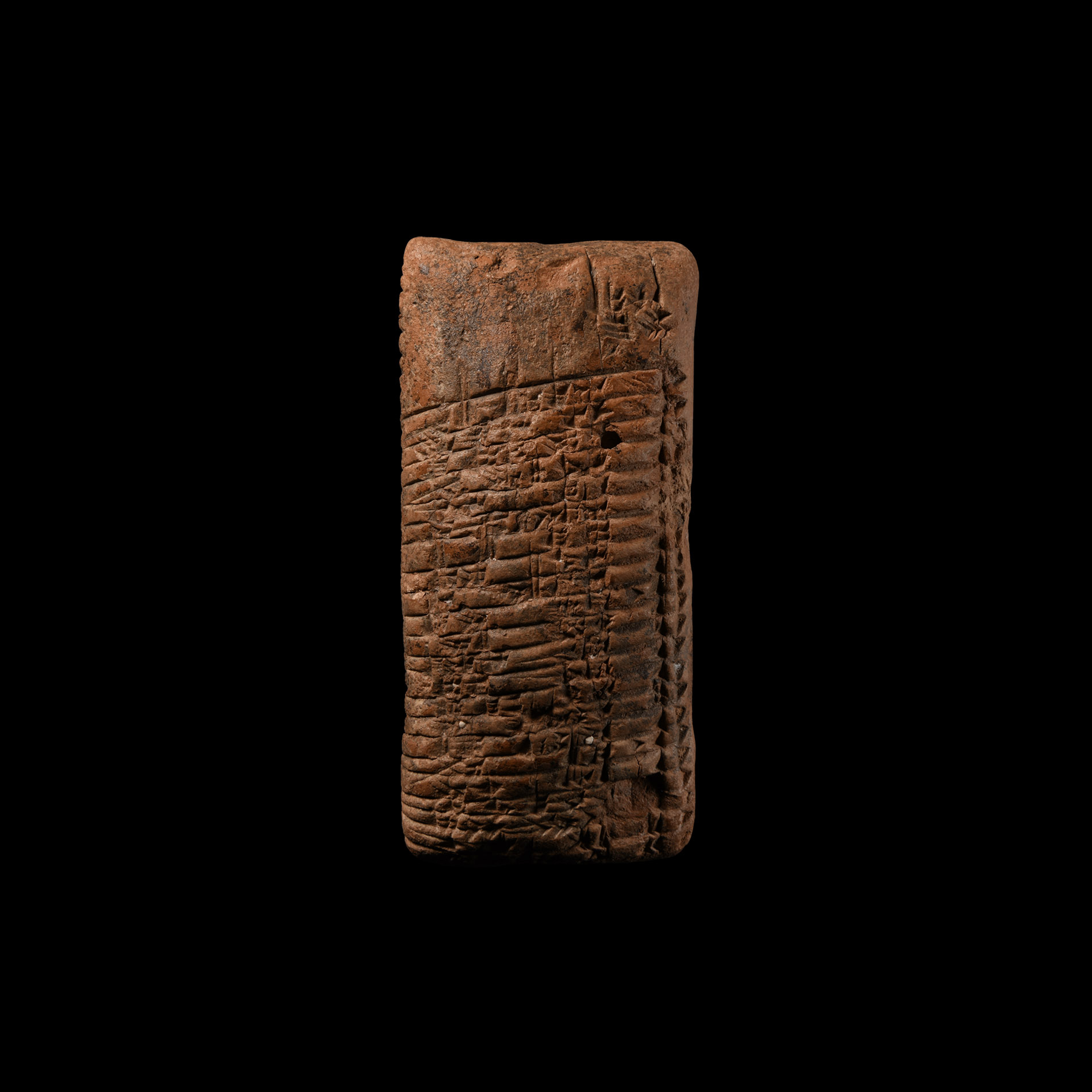 Old Babylonian Clay Cuneiform Tablet, Recording Distribution of Items to Named Individuals