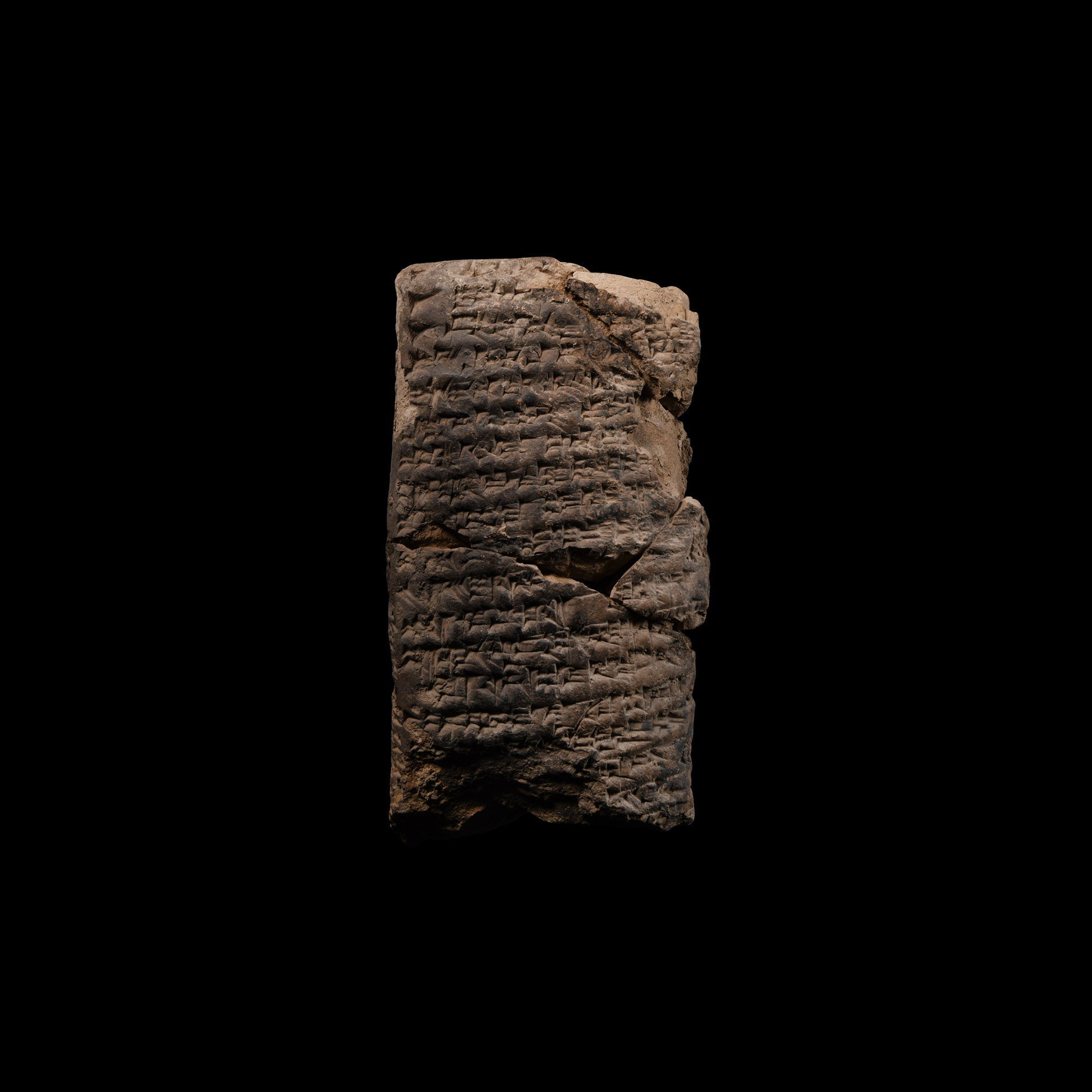 Old Babylonian Clay Cuneiform Tablet with A Letter Possibly Sent to the King of Ešnunna by an Allied King