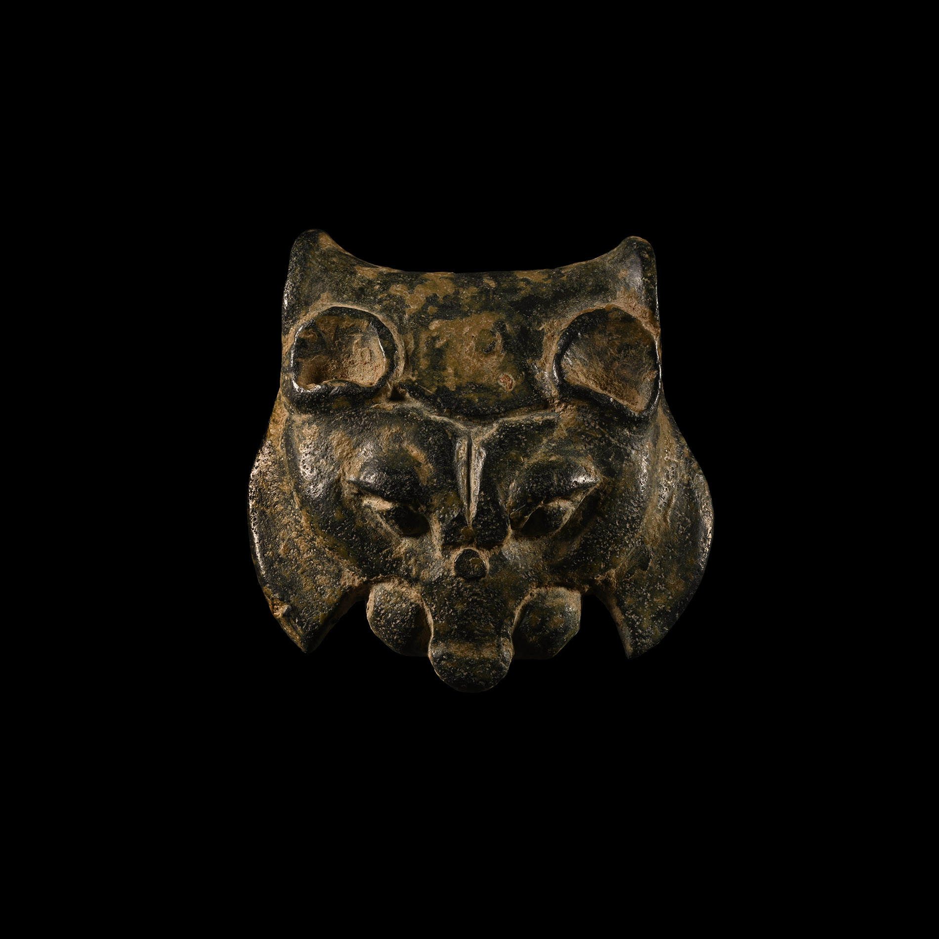 Greek Zoomorphic Bronze Hydria Handle Attachment