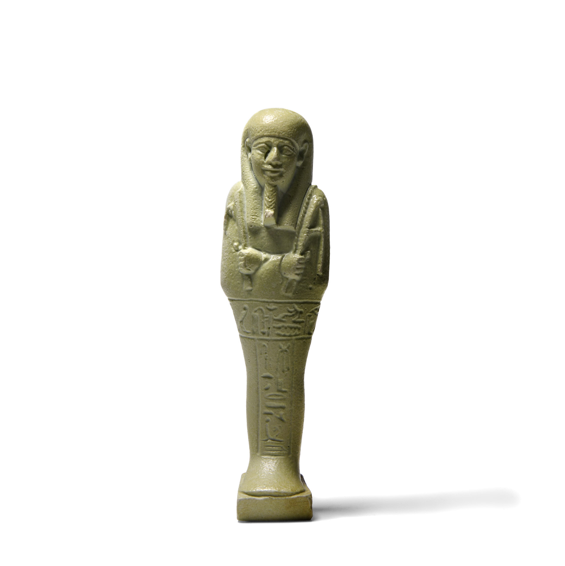 Egyptian Glazed Composition Shabti for Ka-Nefer